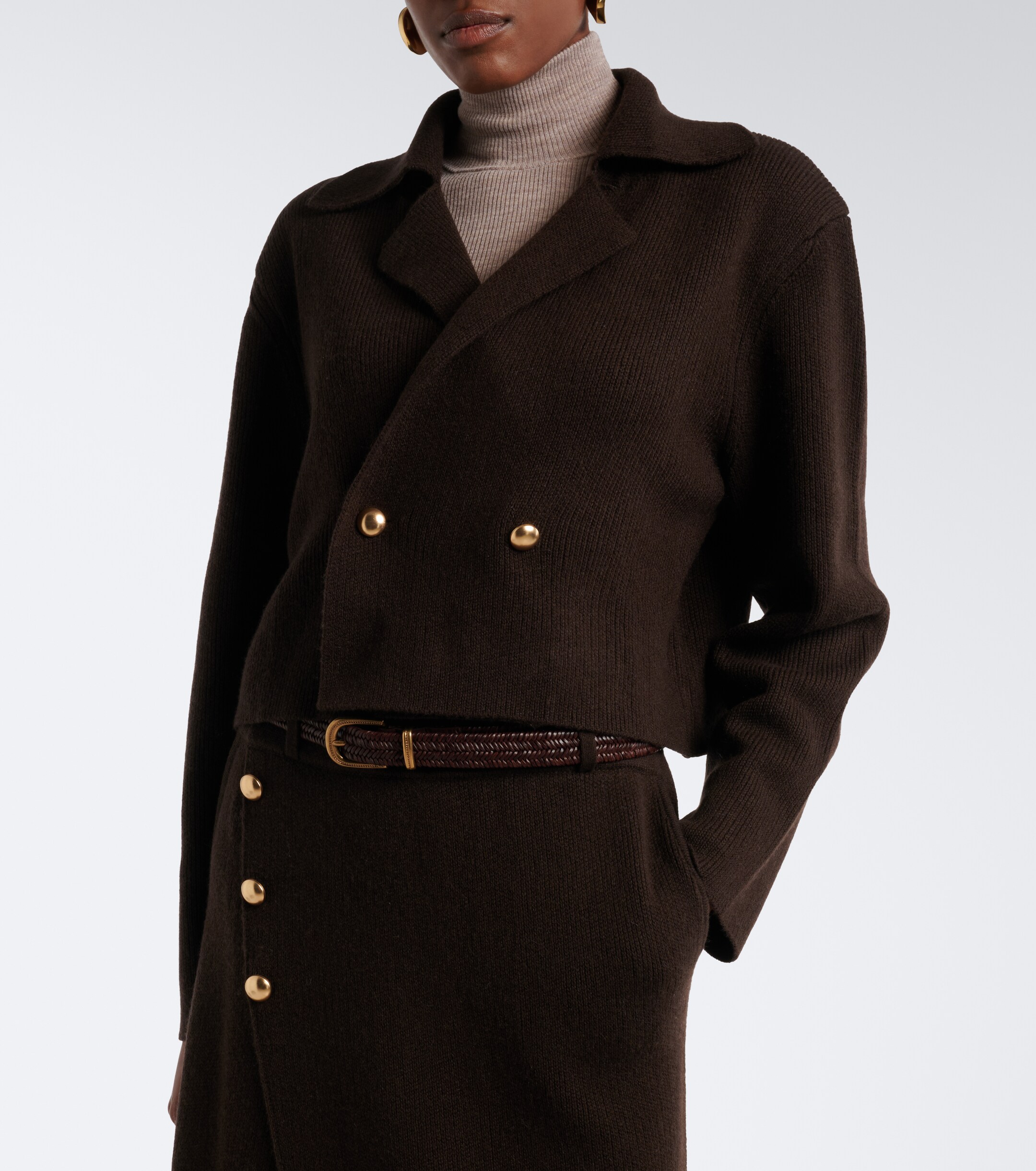 Jardin des Orangers Jardin des Orangers Cropped wool and cashmere jacket