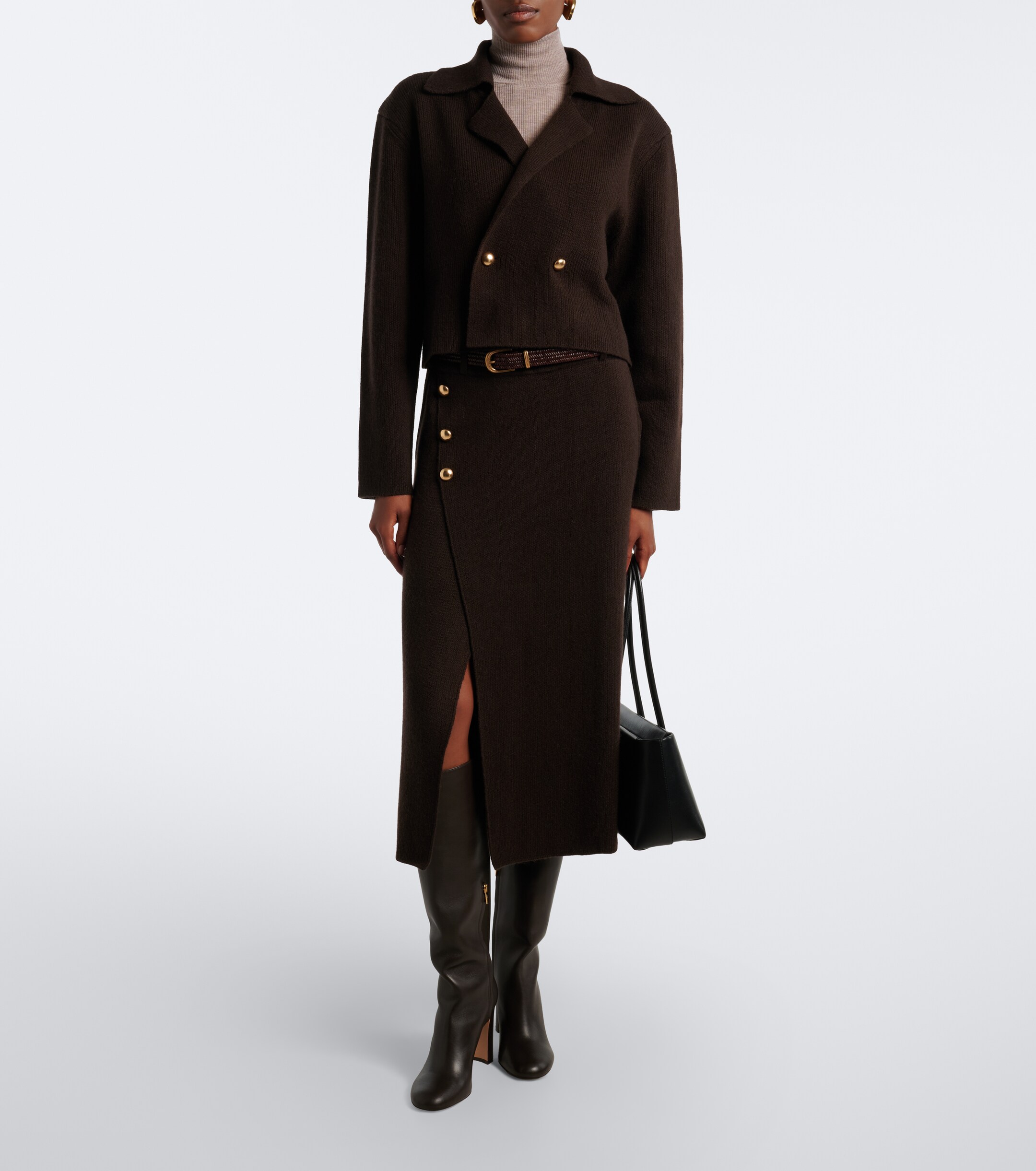 Jardin des Orangers Jardin des Orangers Cropped wool and cashmere jacket