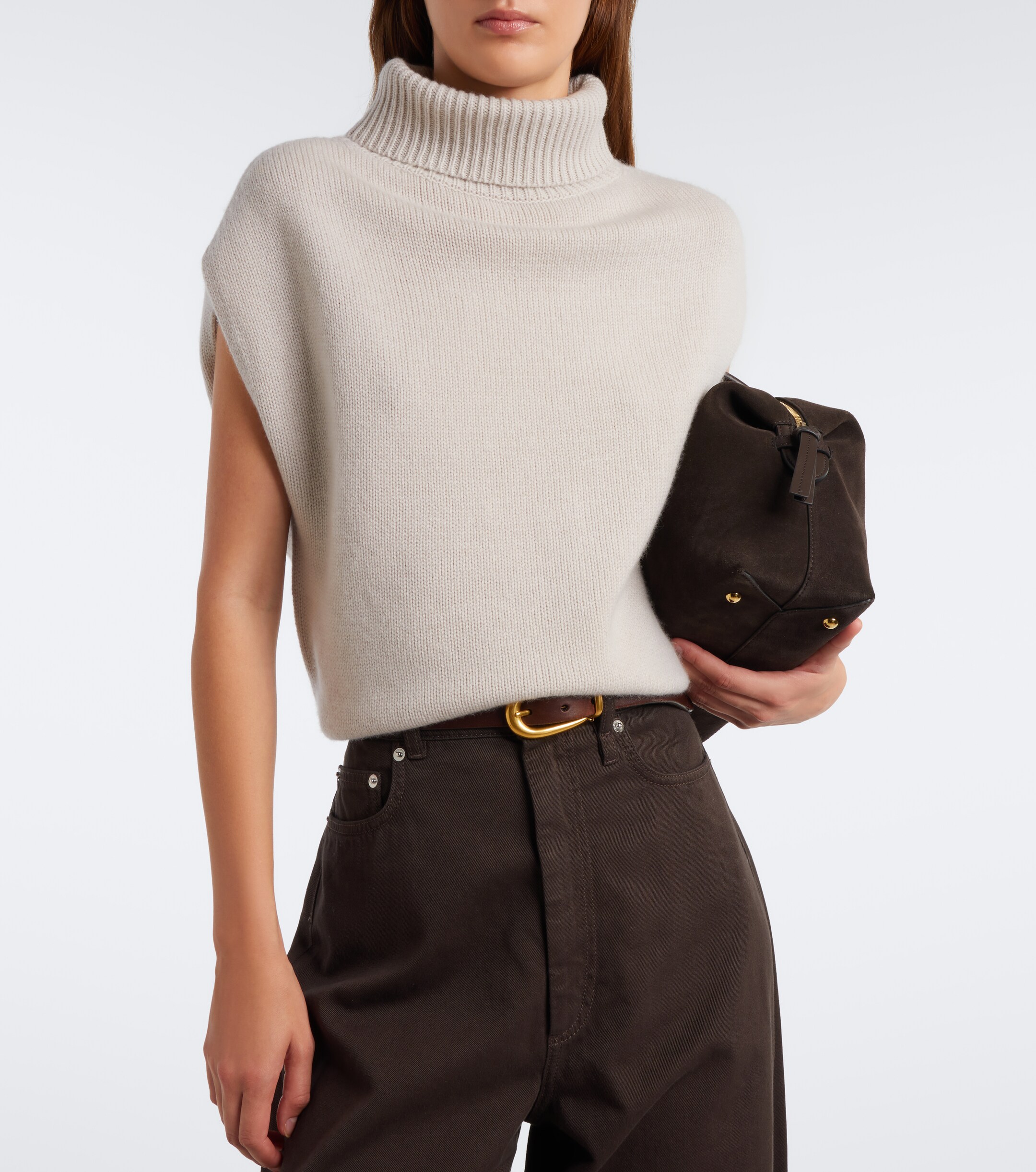 Jardin des Orangers Jardin des Orangers Wool and cashmere turtleneck sweater vest