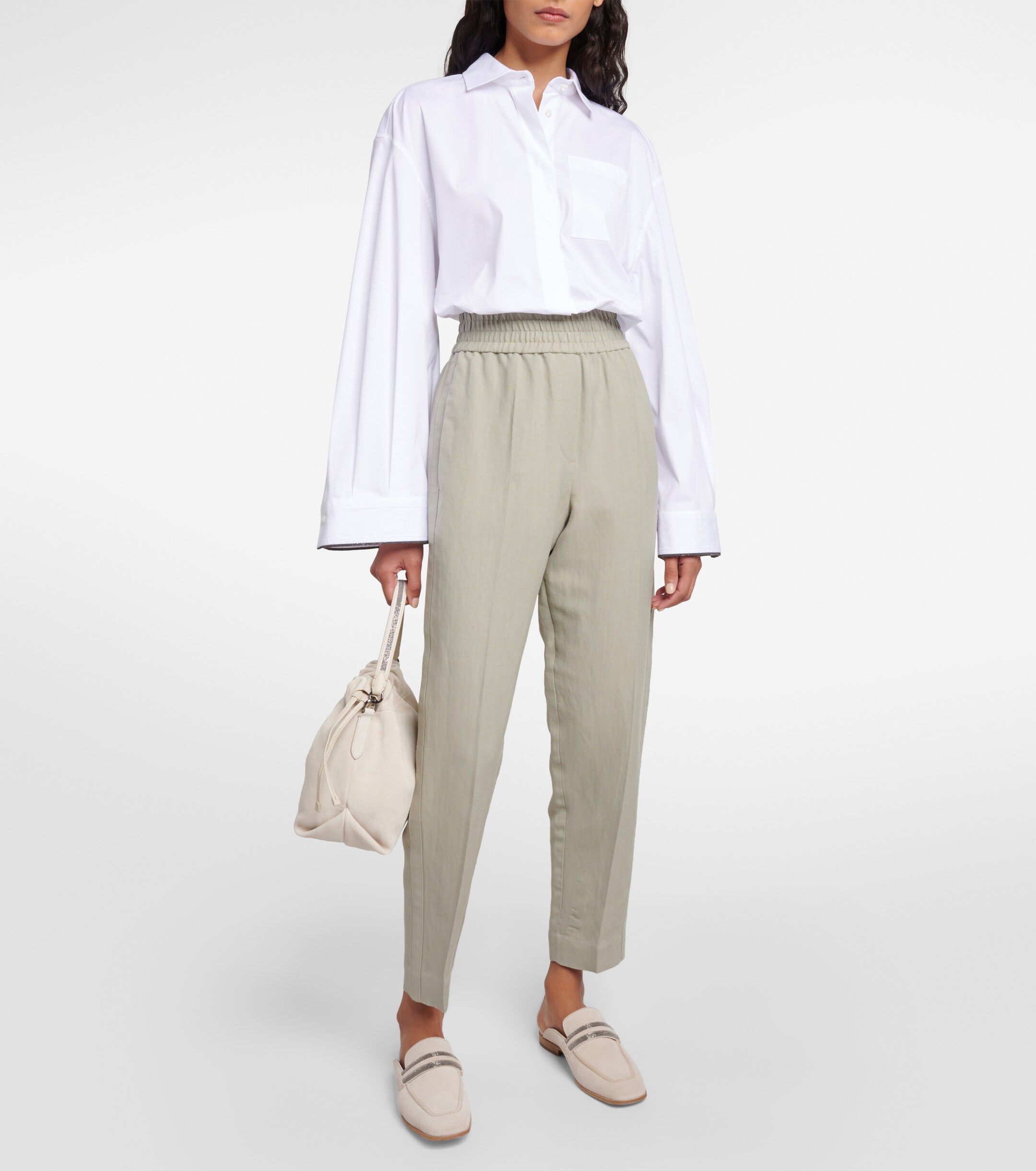 Brunello Cucinelli Cotton-blend shirt