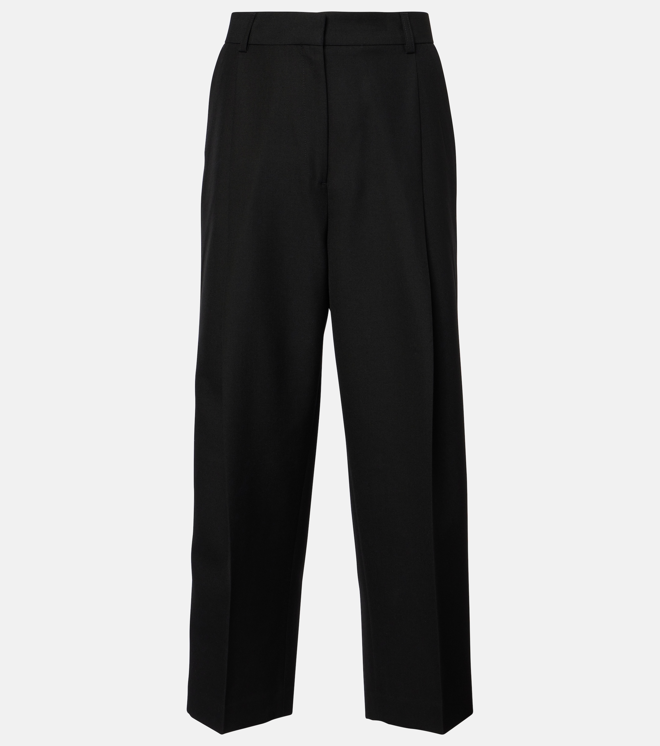TOTEME High-rise twill straight pants thumbnail
