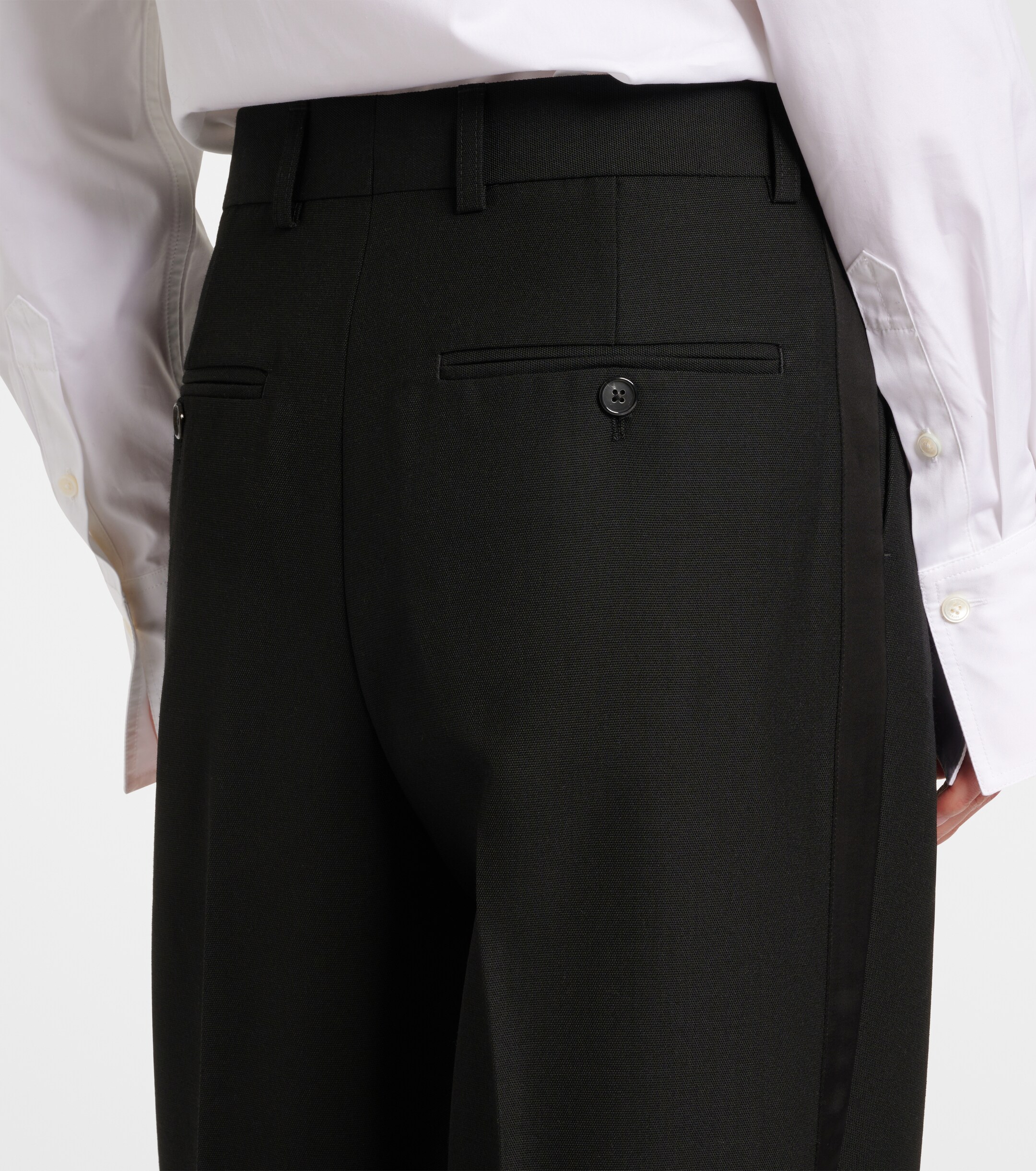TOTEME High-rise twill straight pants thumbnail
