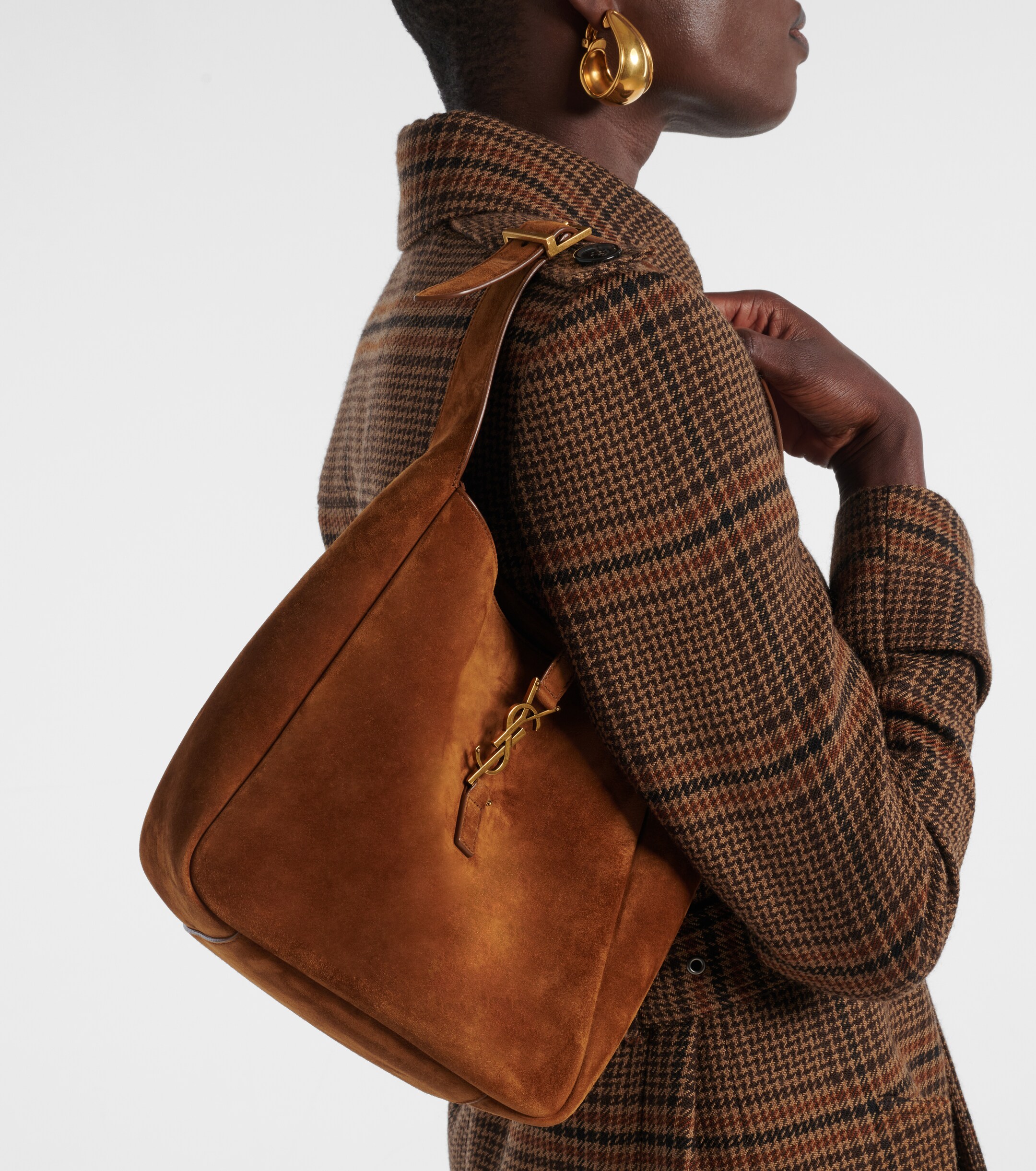 Saint Laurent Le 5 à 7 Supple Small suede shoulder bag