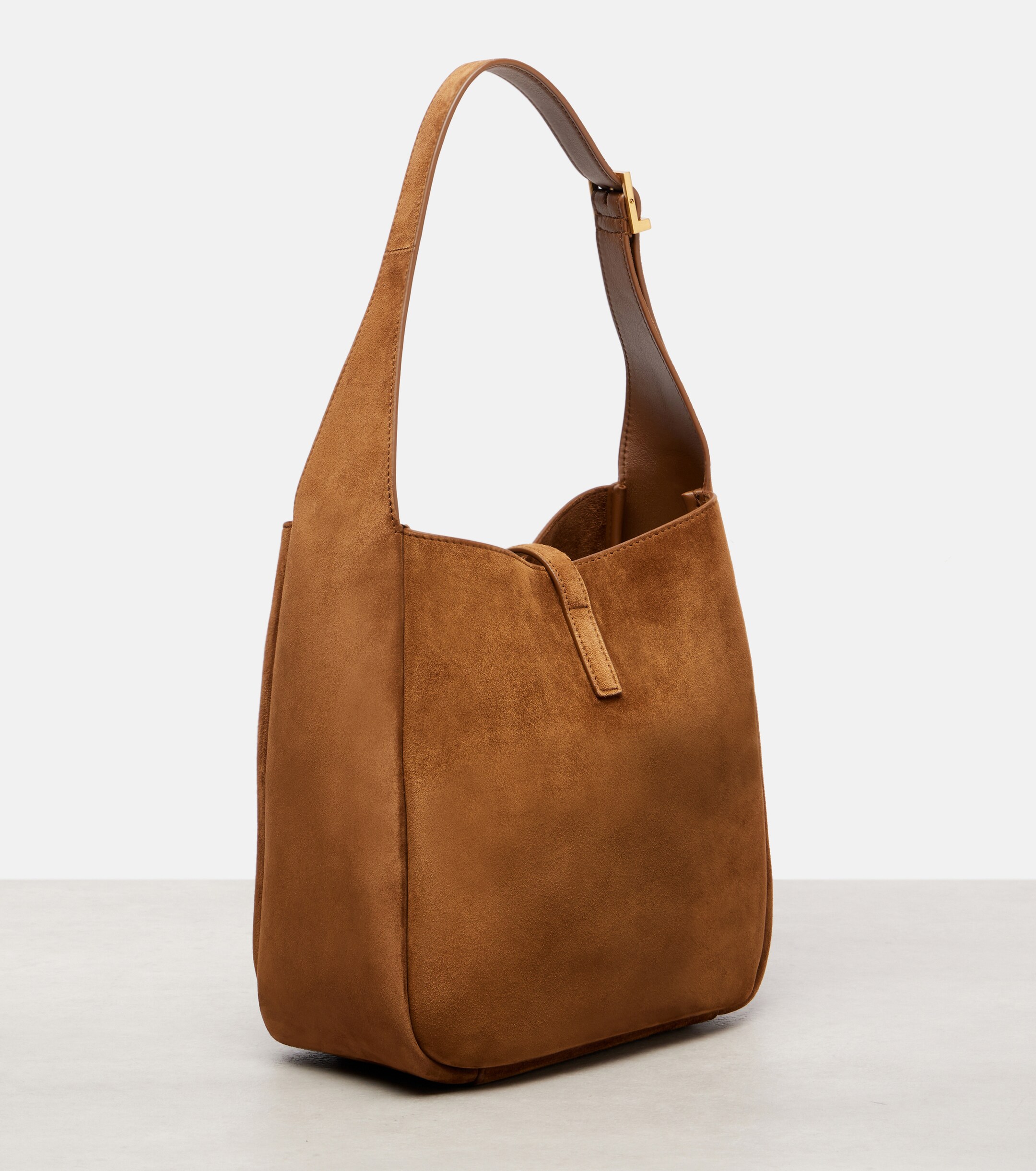 Saint Laurent Le 5 à 7 Supple Small suede shoulder bag