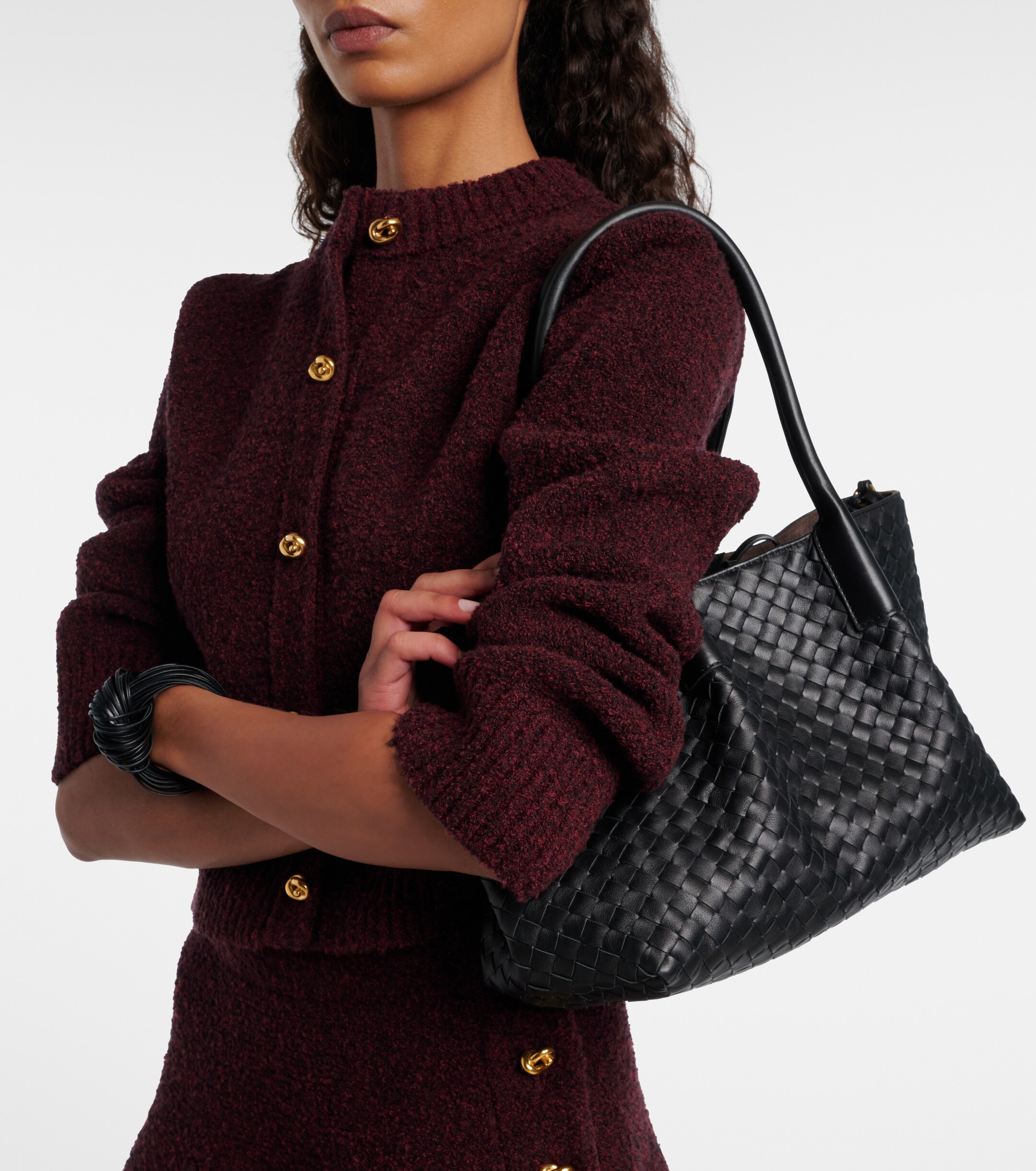 Bottega Veneta Pinacoteca Small reversible leather tote bag