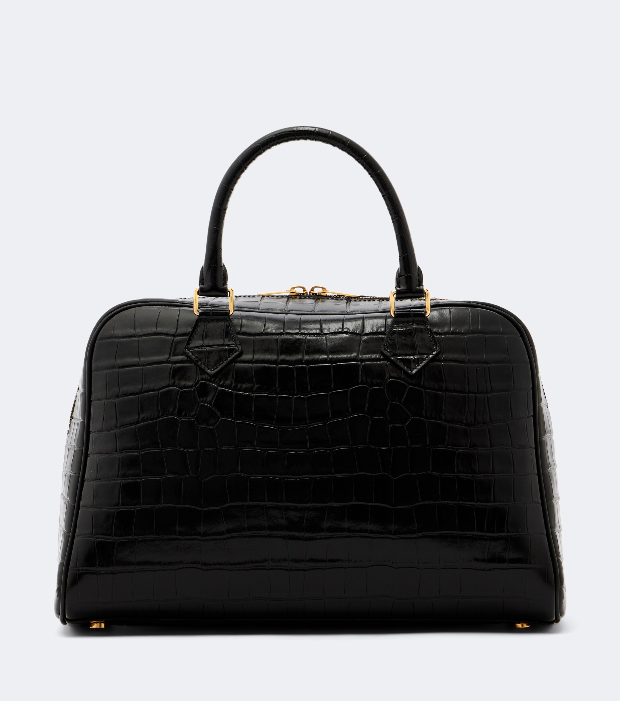 Nili Lotan Jaclyn croc-effect leather bowling bag
