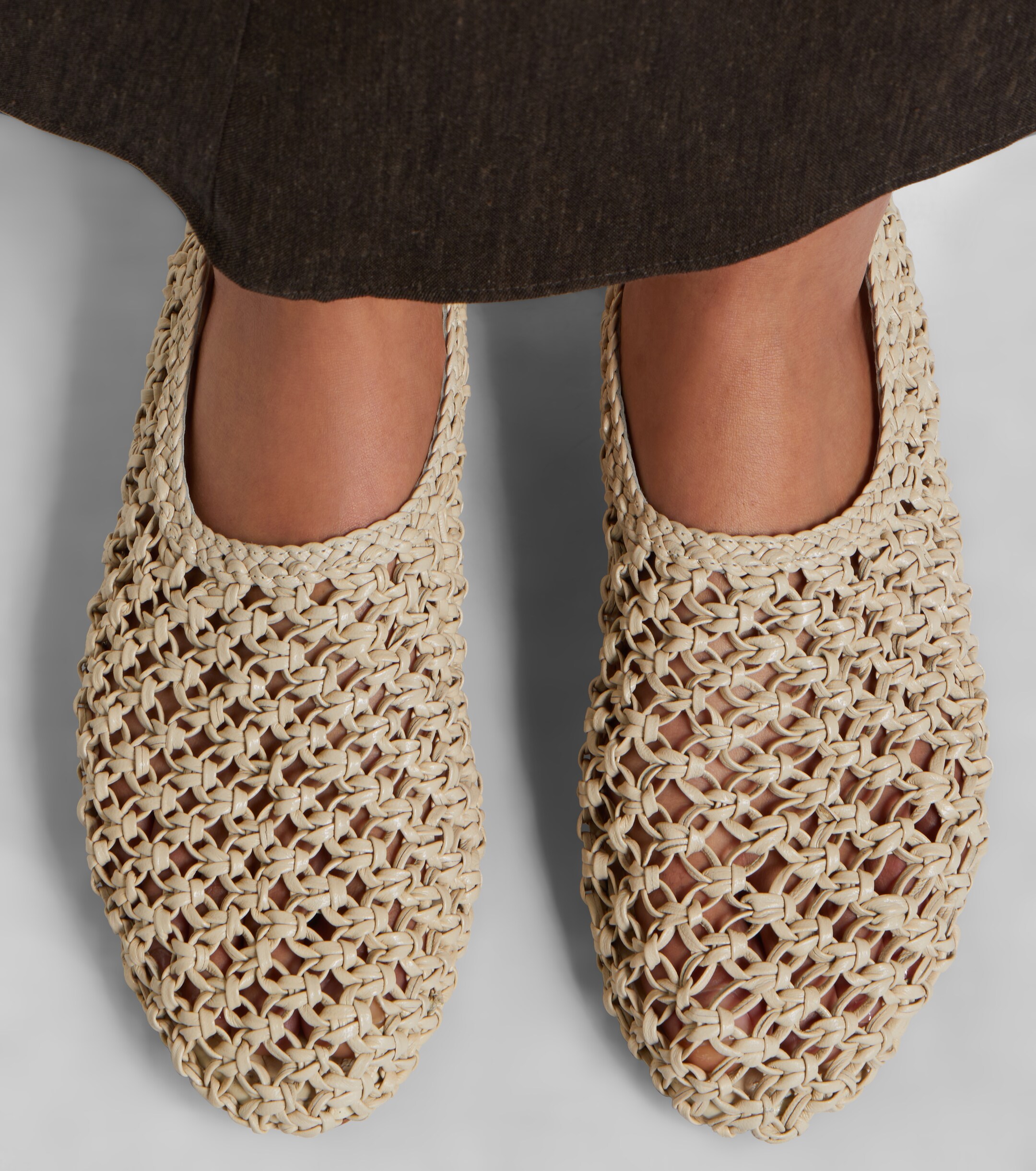 Souliers Martinez Souliers Martinez Pisa woven leather ballet flats