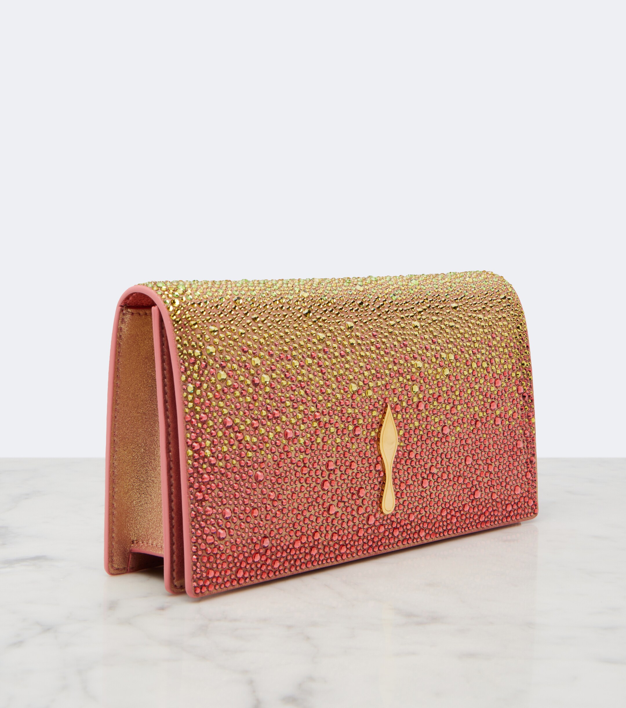 CHRISTIAN LOUBOUTIN Bettina embellished leather clutch