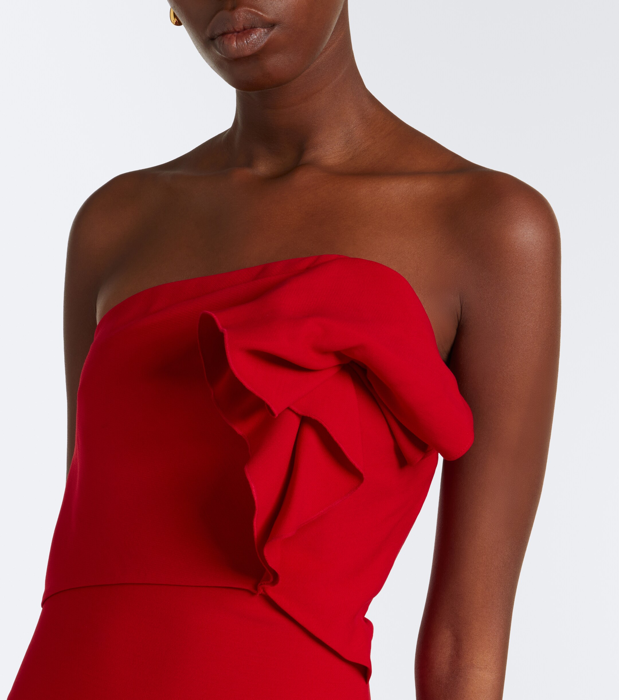 Roland Mouret Roland Mouret Draped wool and silk corset dress