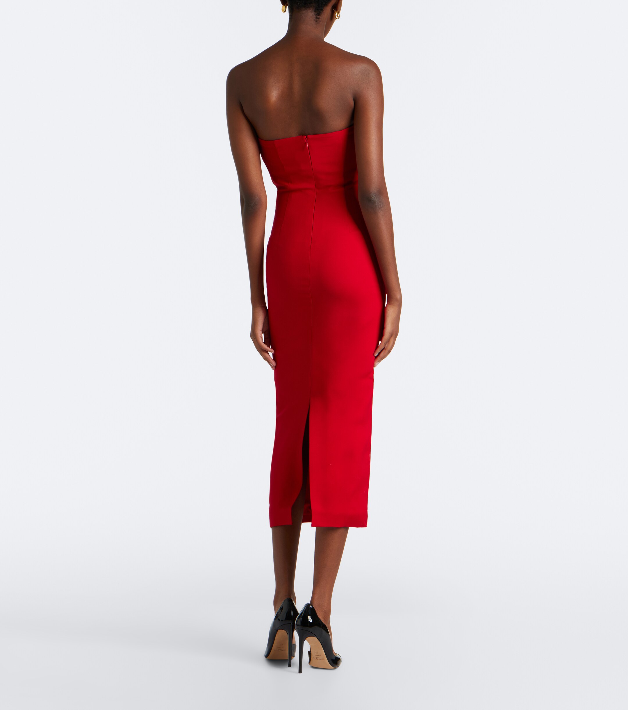 Roland Mouret Roland Mouret Draped wool and silk corset dress