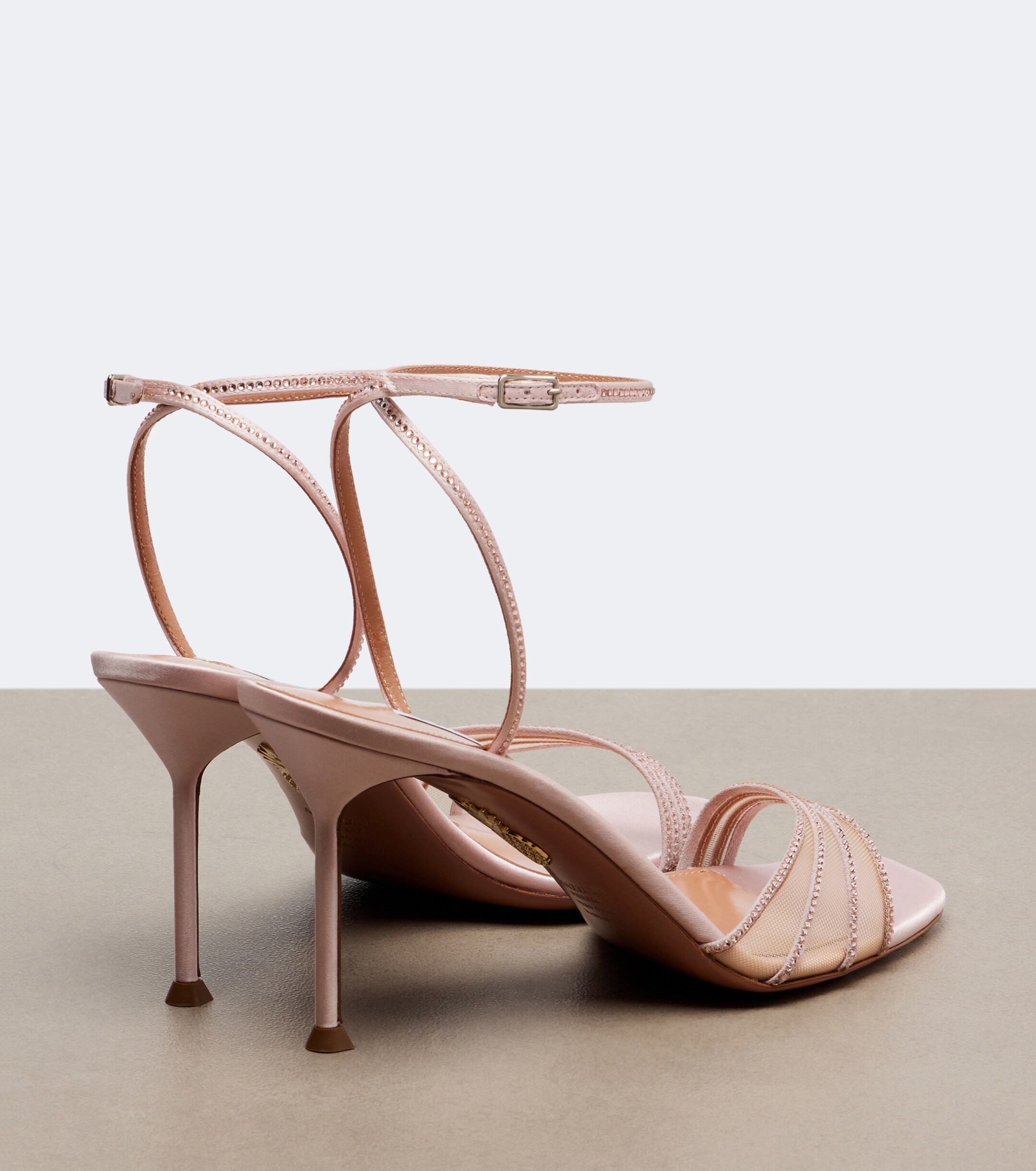 AQUAZZURA Aquazzura Dream Girl suede and mesh sandals