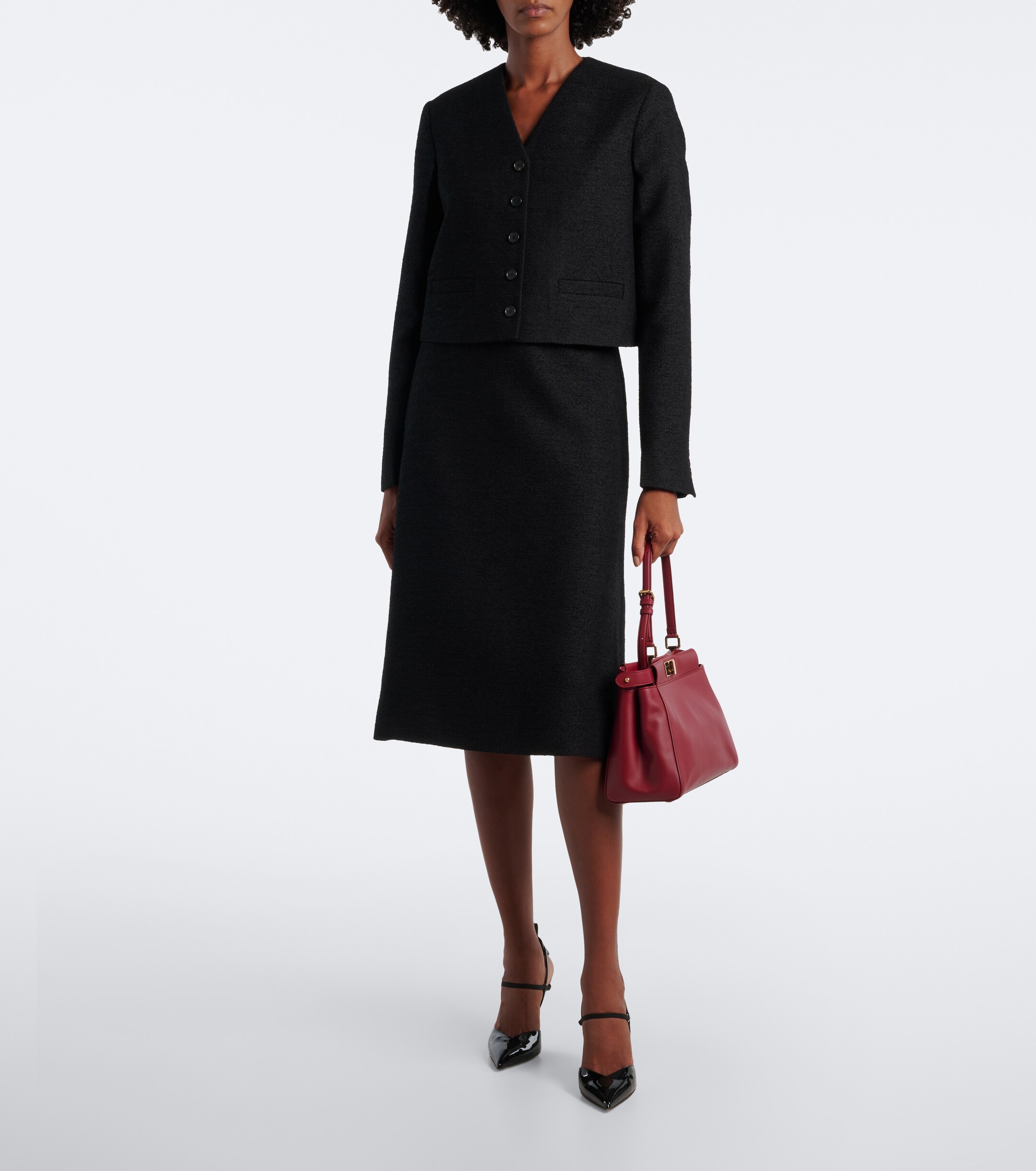 Fendi Peekaboo® Small leather tote bag