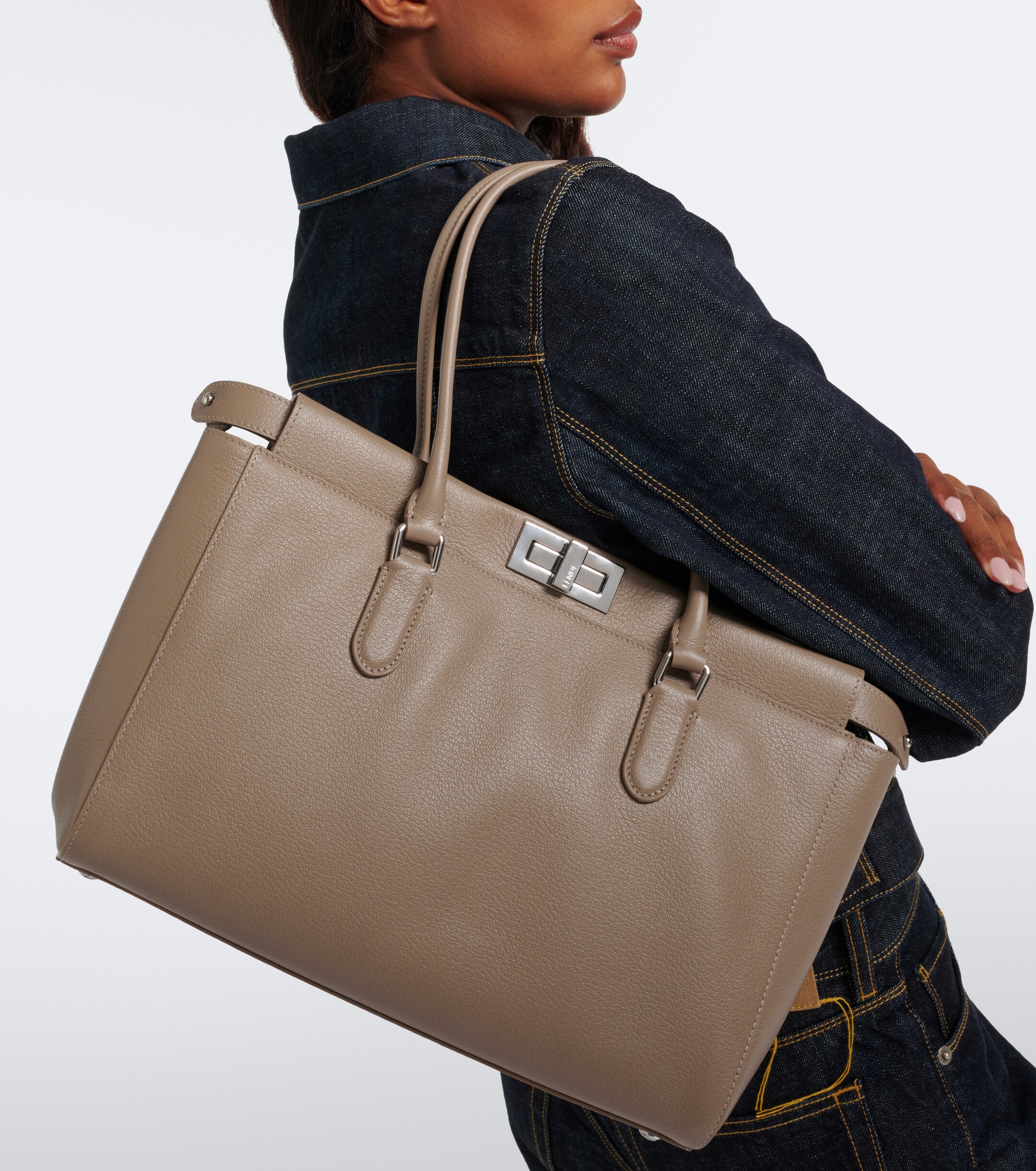 Fendi Peekaboo® Small leather shoulder bag