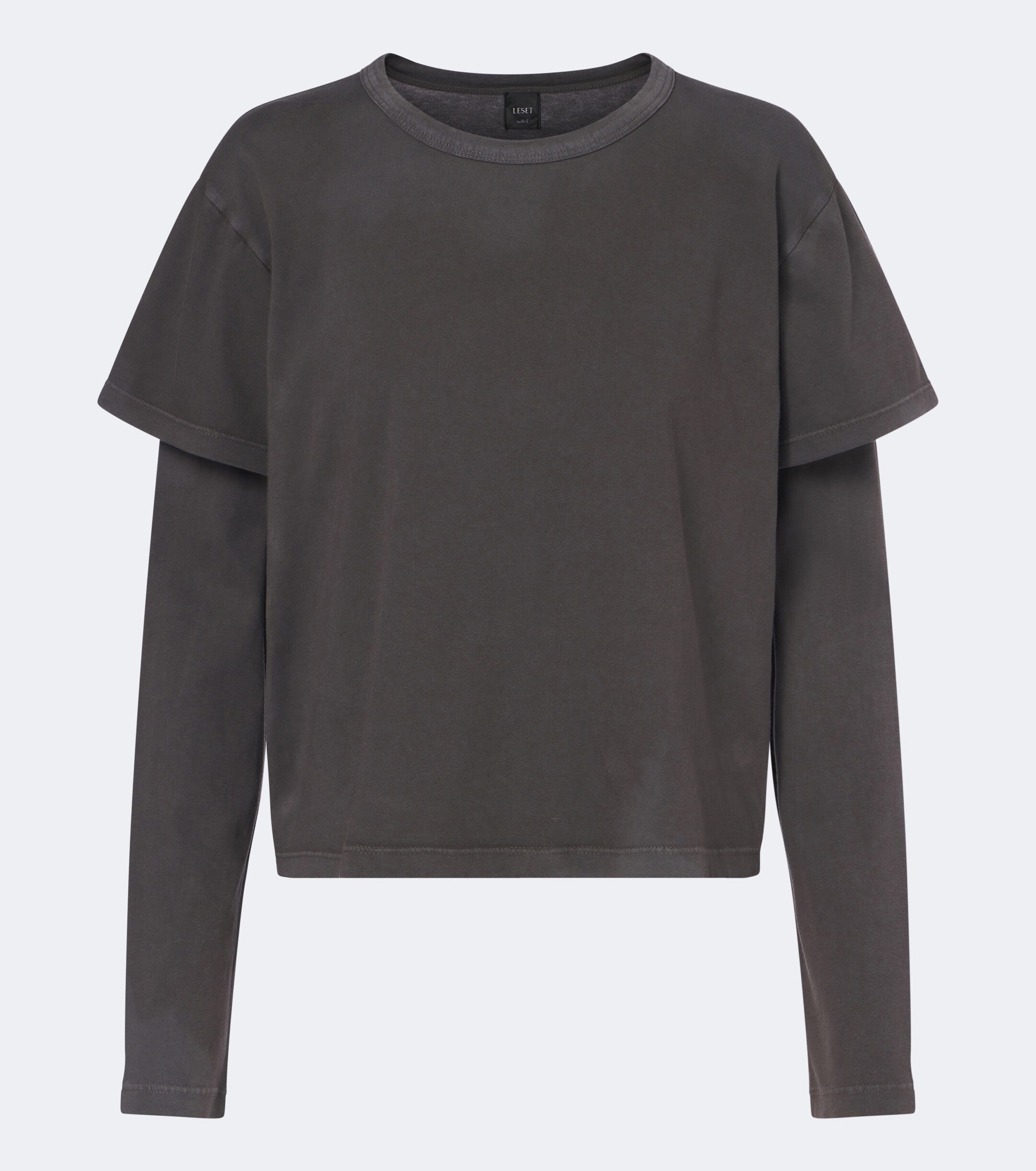 LESET Leset Margo layered cotton jersey T-shirt