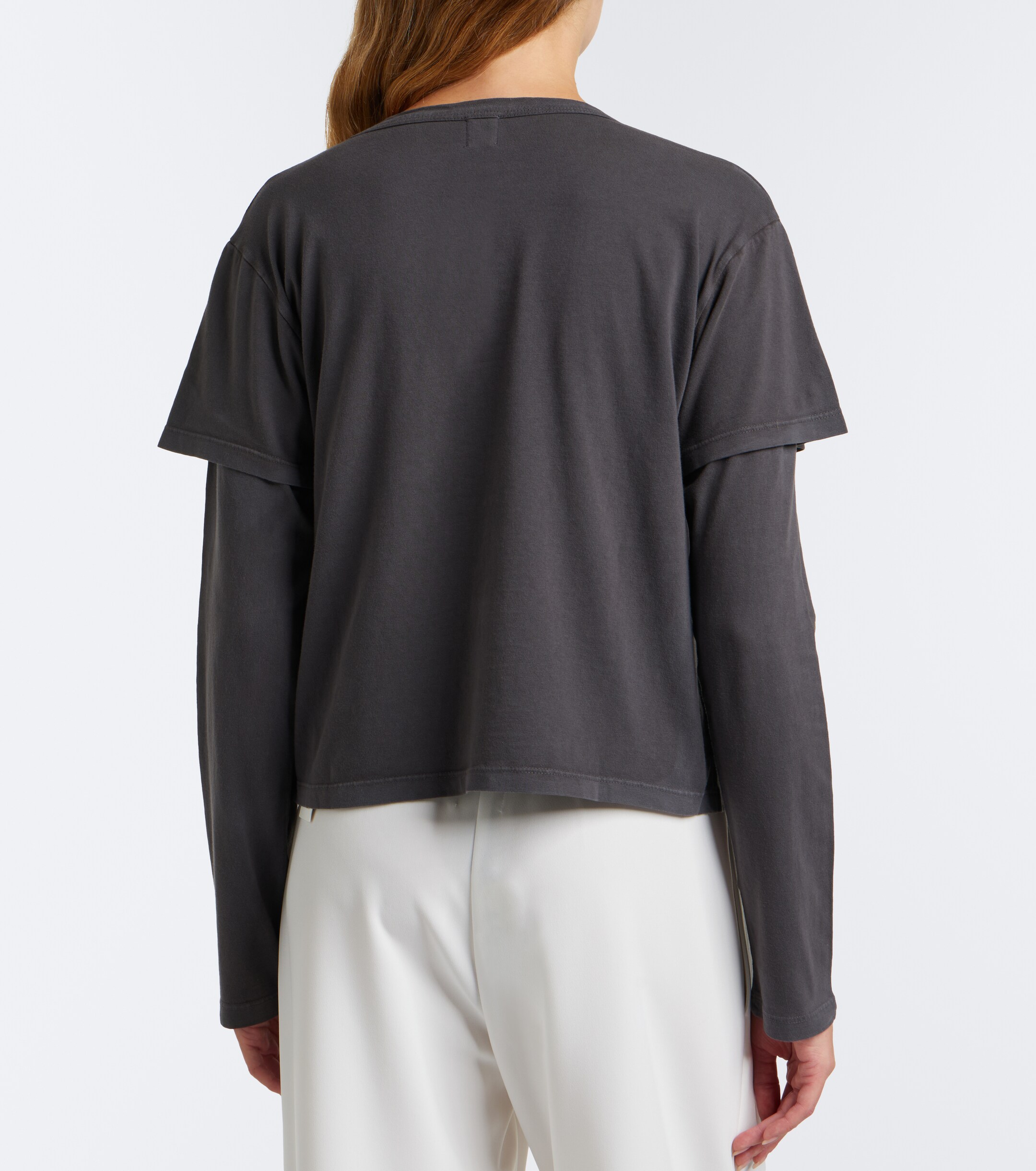 LESET Leset Margo layered cotton jersey T-shirt