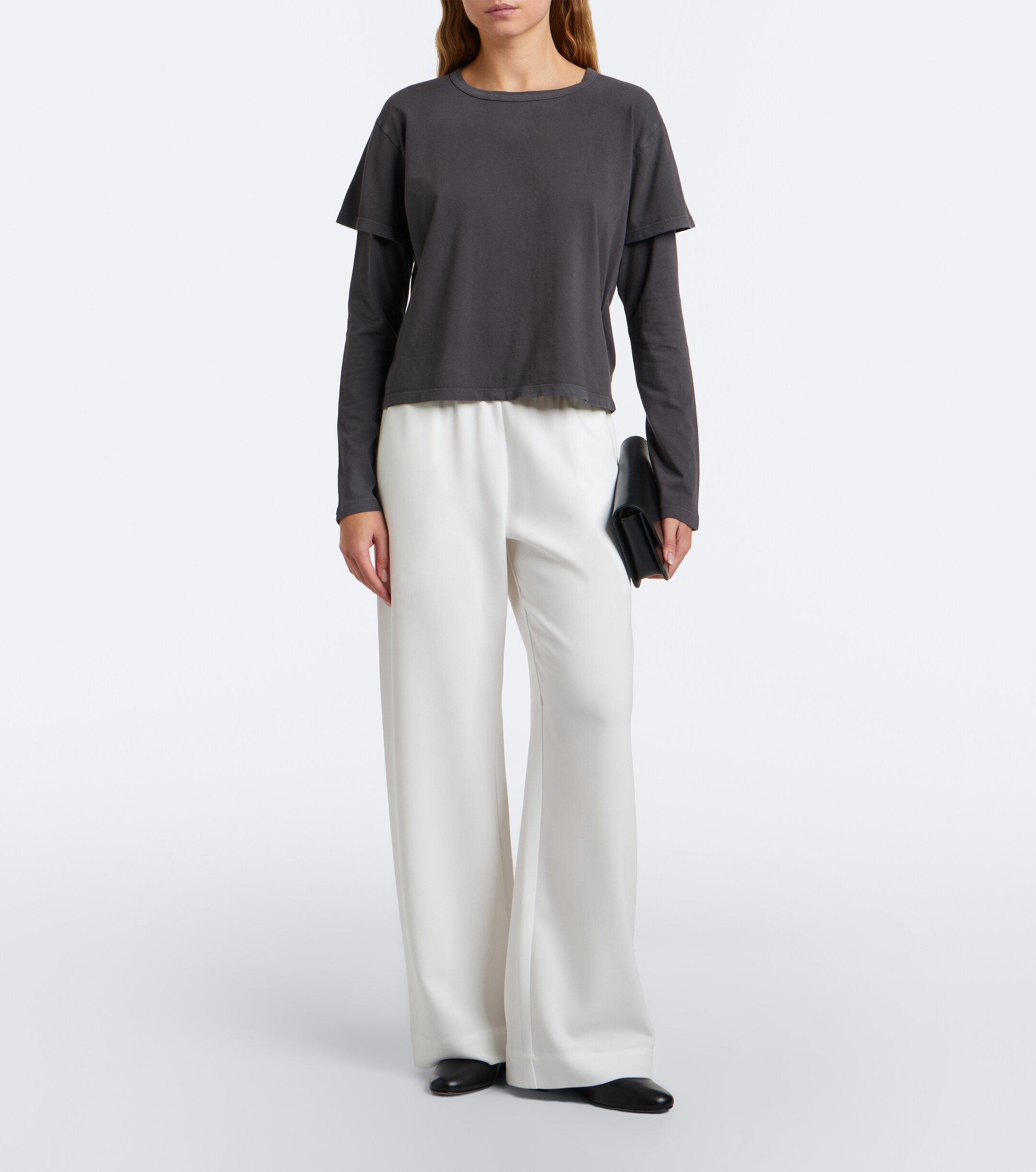 LESET Leset Margo layered cotton jersey T-shirt