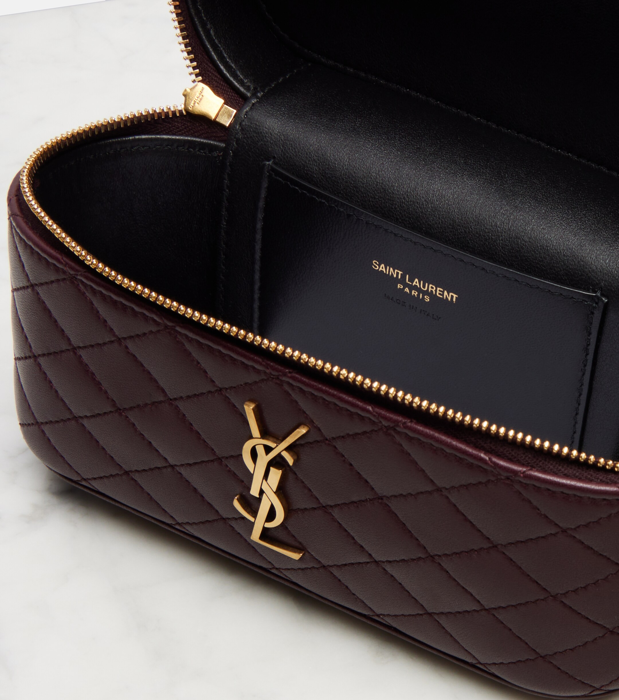 Saint Laurent Gaby patent leather vanity bag