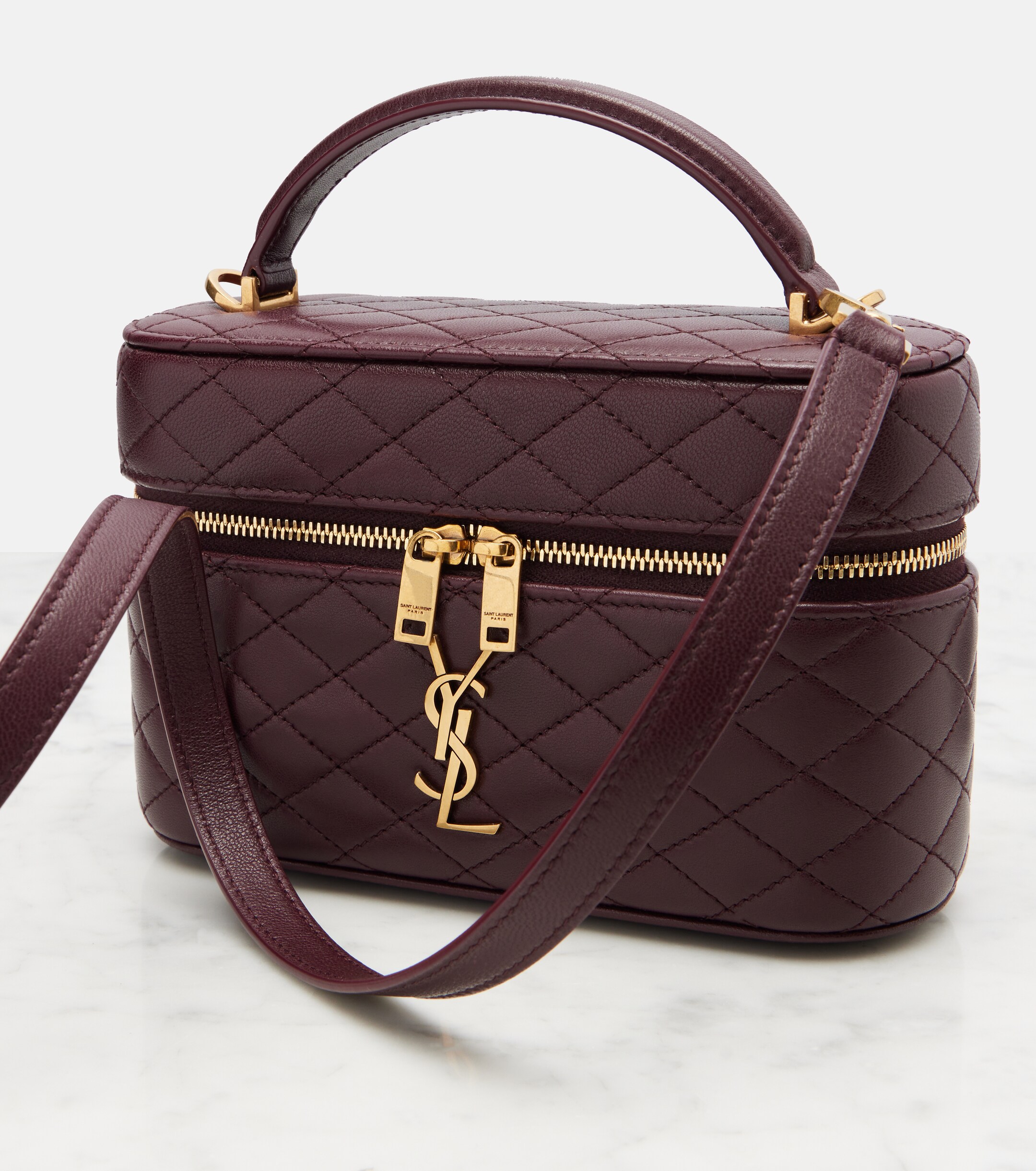 Saint Laurent Gaby patent leather vanity bag