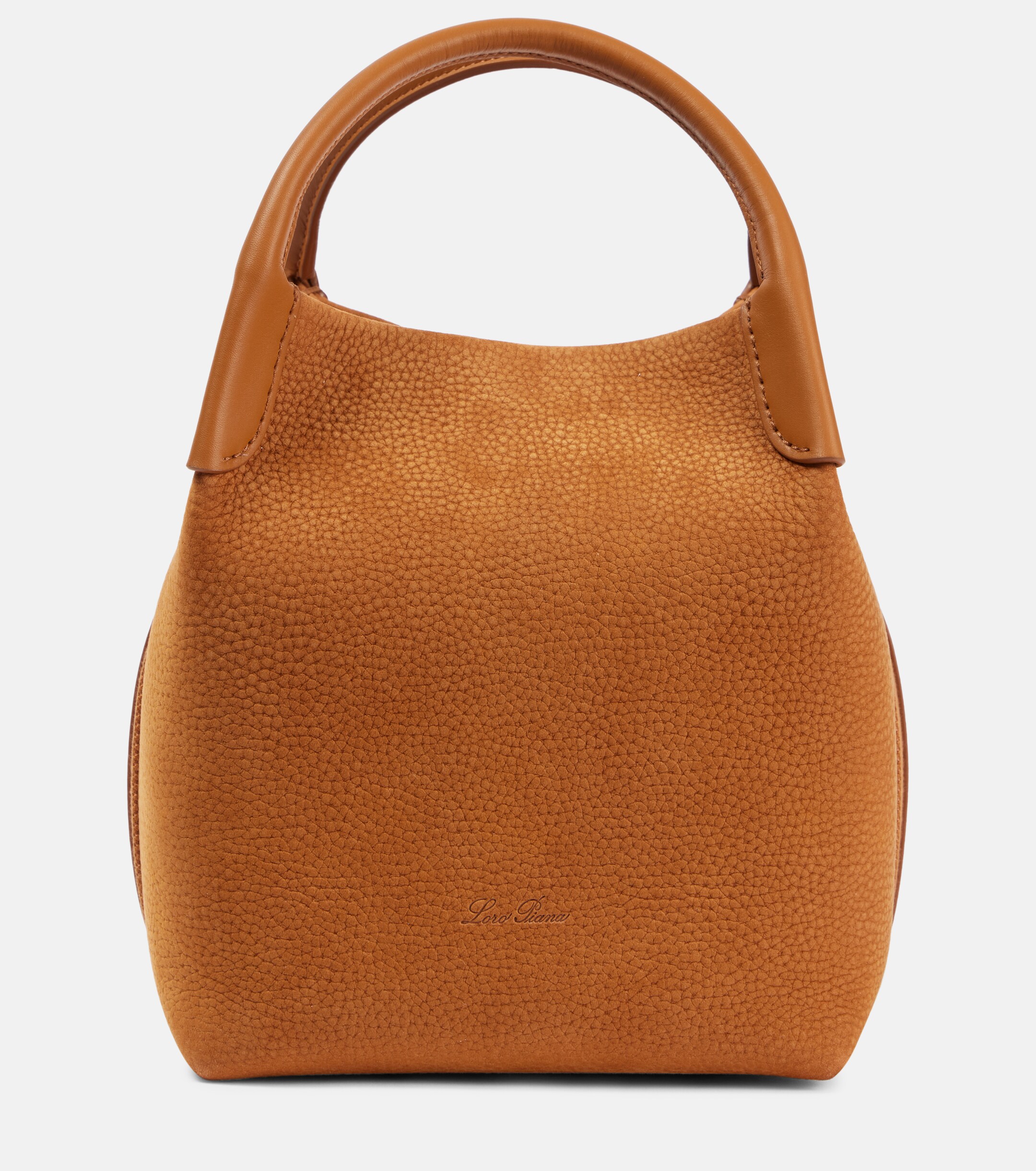 Loro Piana Bale Small leather tote bag