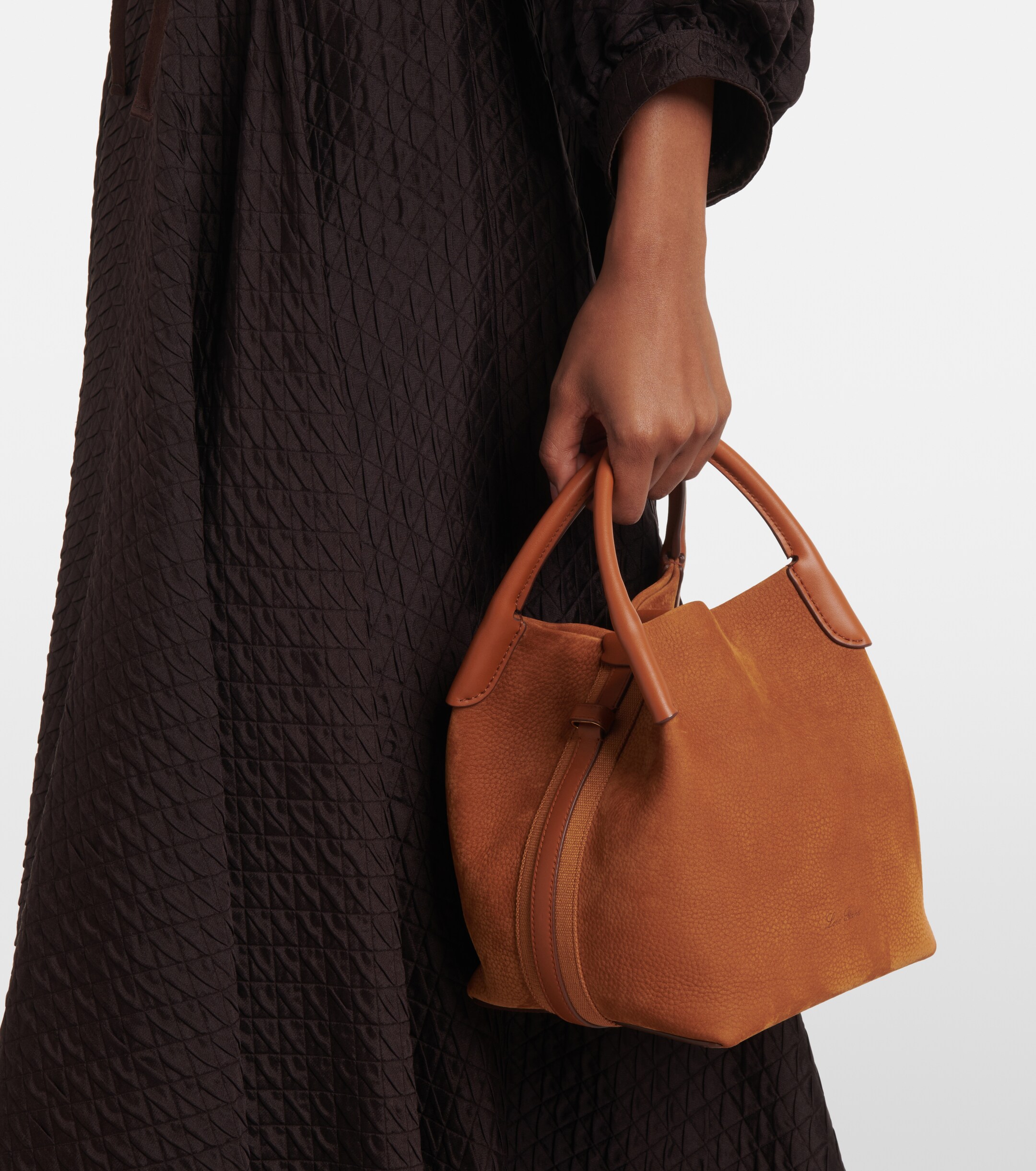 Loro Piana Bale Small leather tote bag
