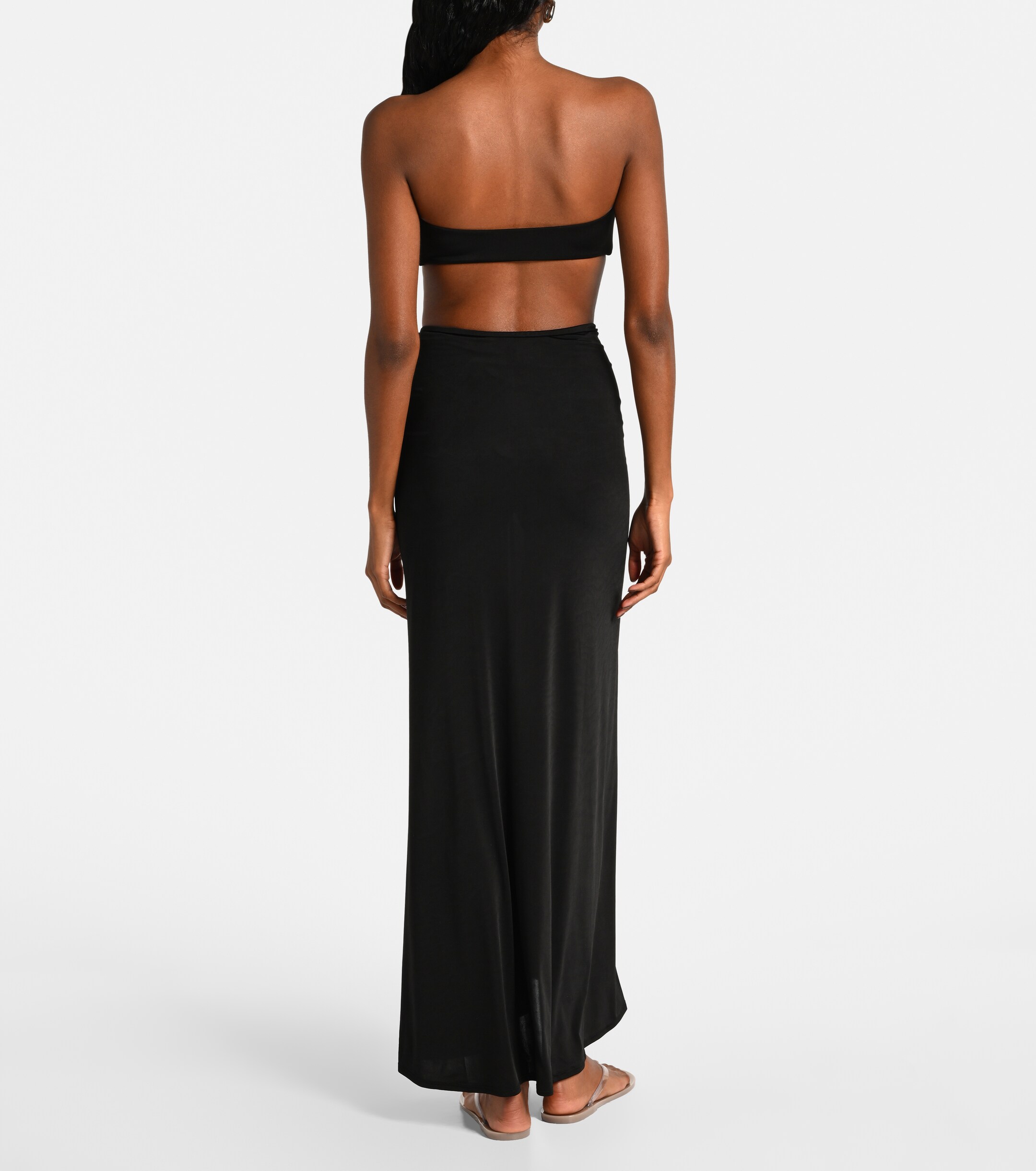 Jade Swim Clara ruched jersey bandeau top thumbnail