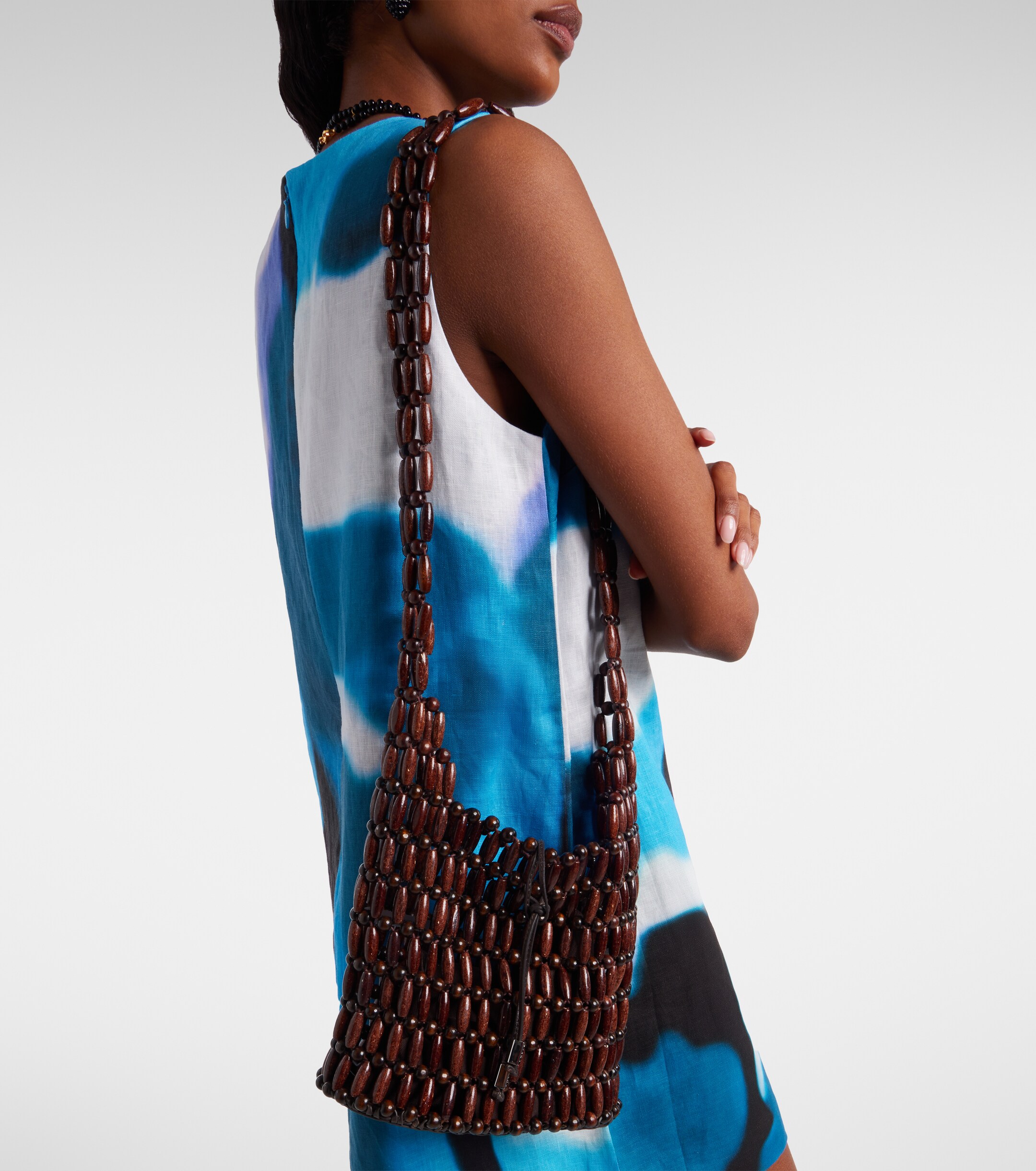 Staud Cornado beaded crossbody bag