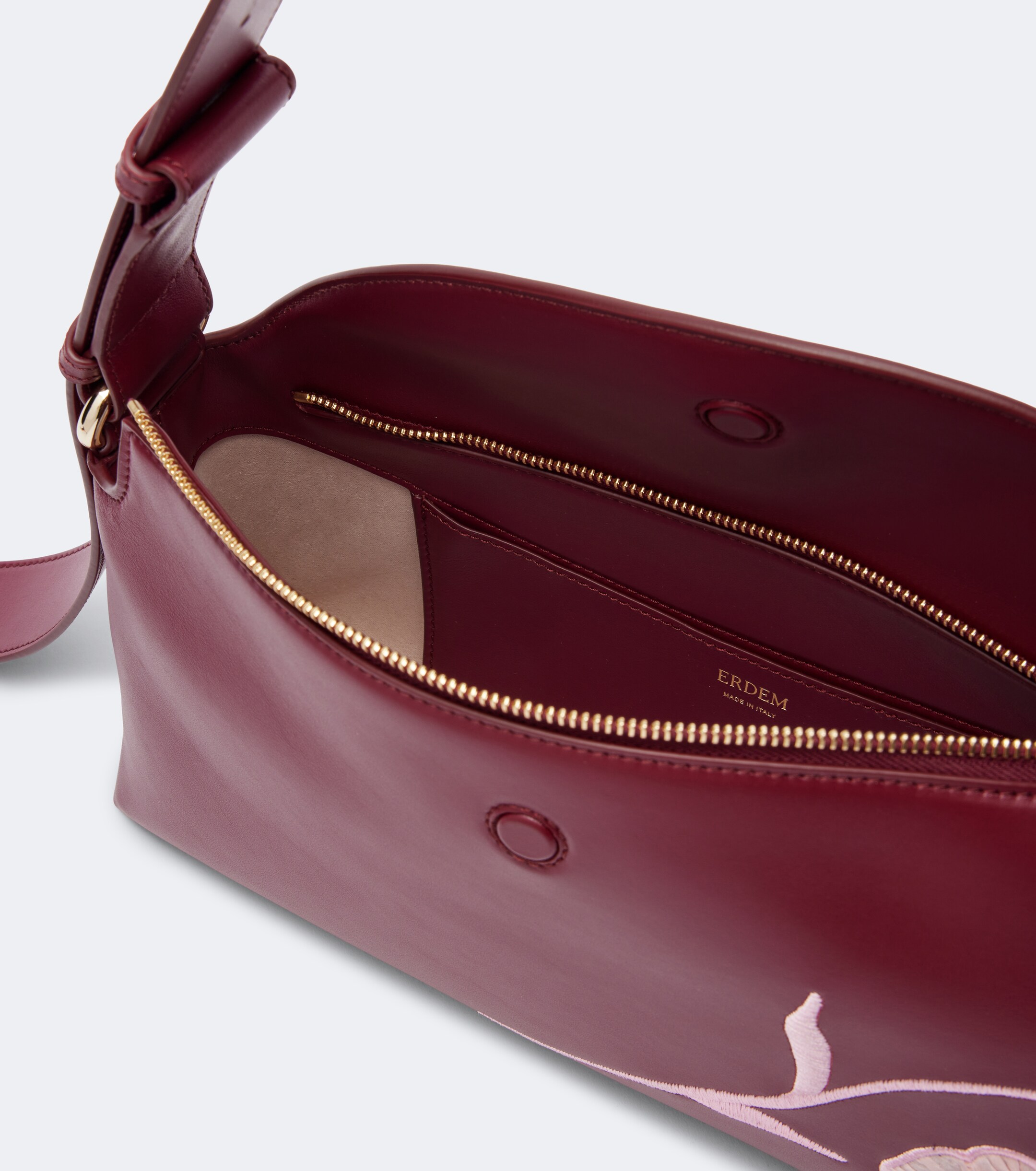Erdem Bloom East West Medium leather shoulder bag