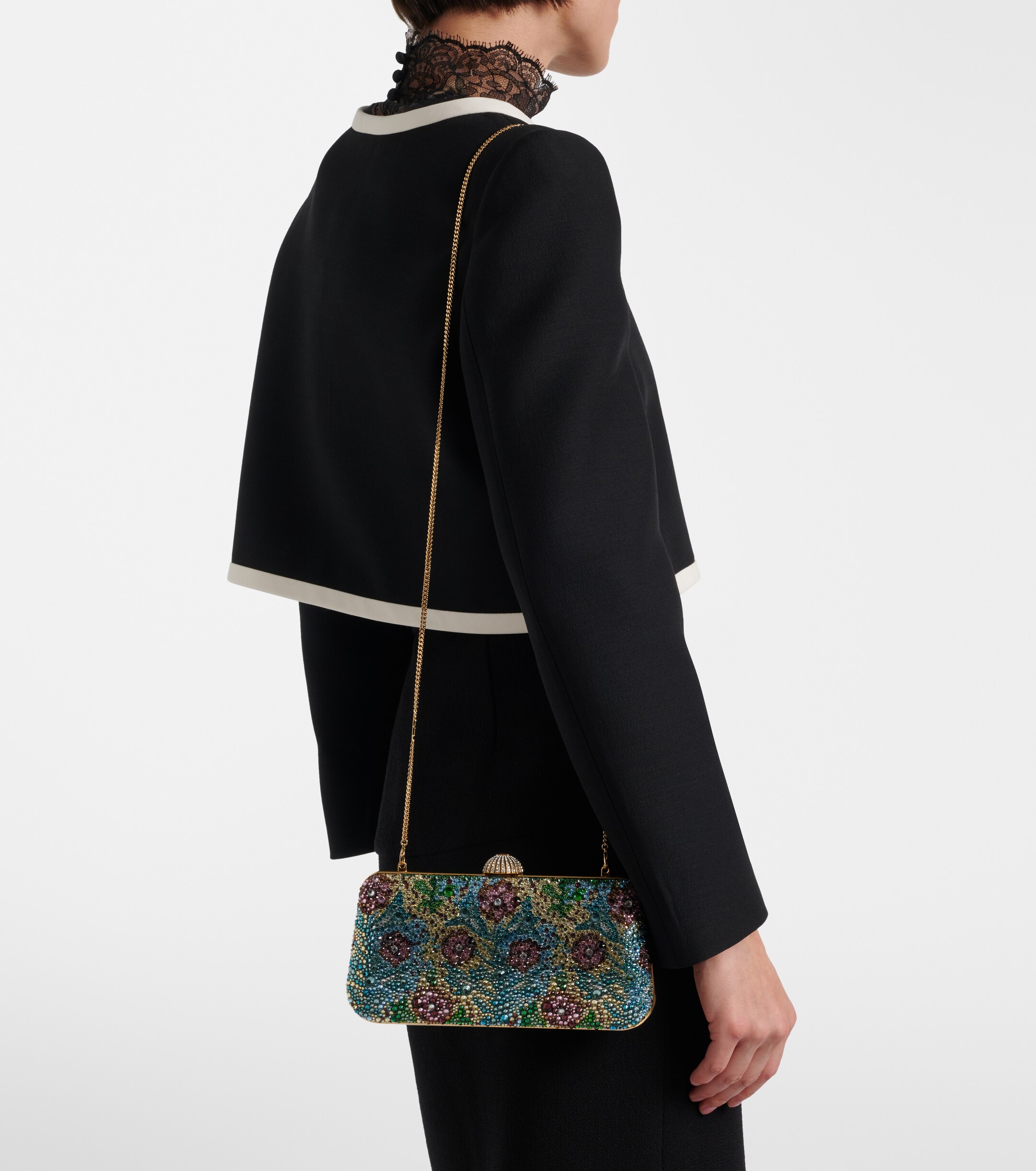 Valentino Garavani Carry Secrets Swarovski®-embellished clutch thumbnail