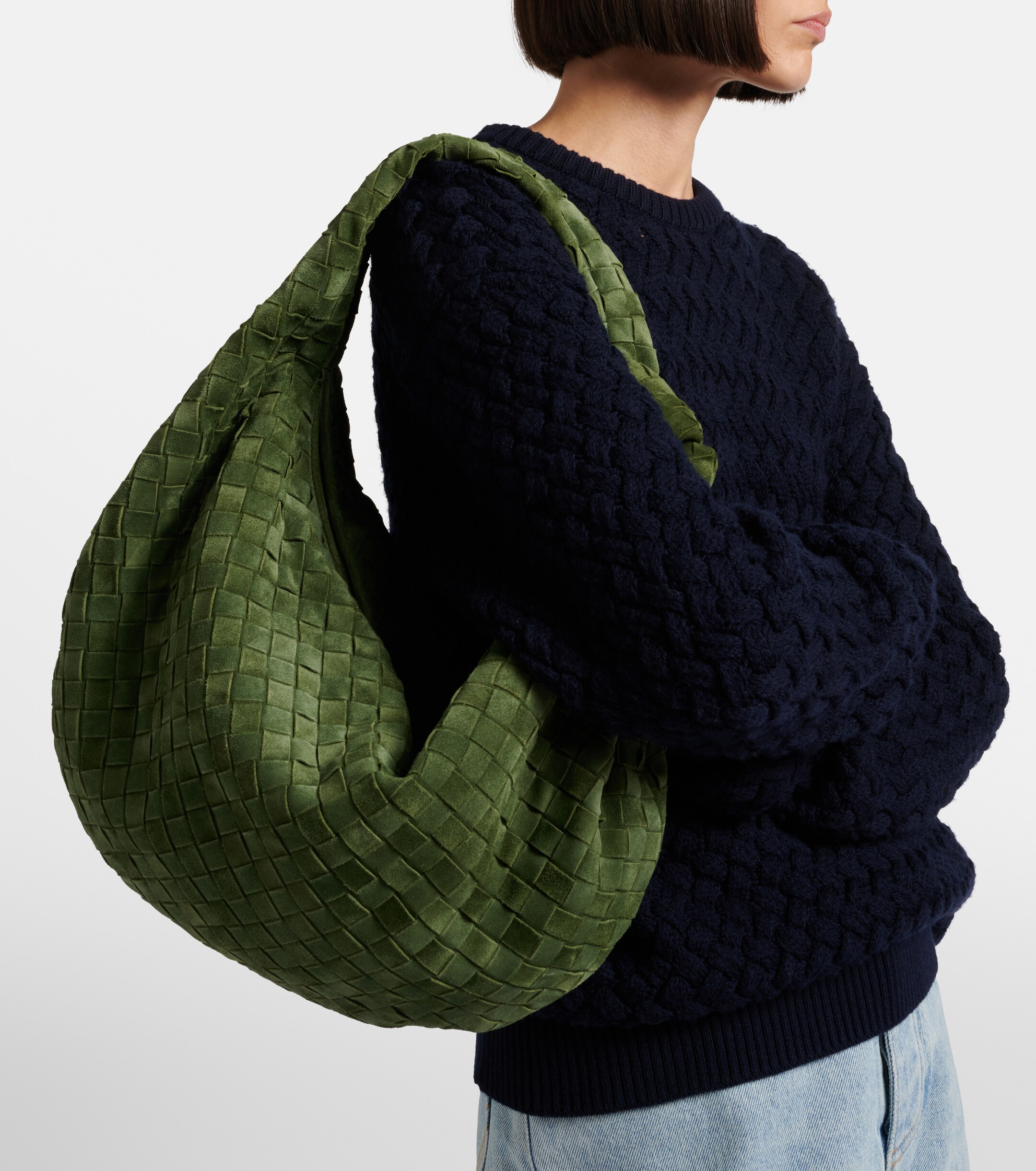 Bottega Veneta Jodie Small suede shoulder bag