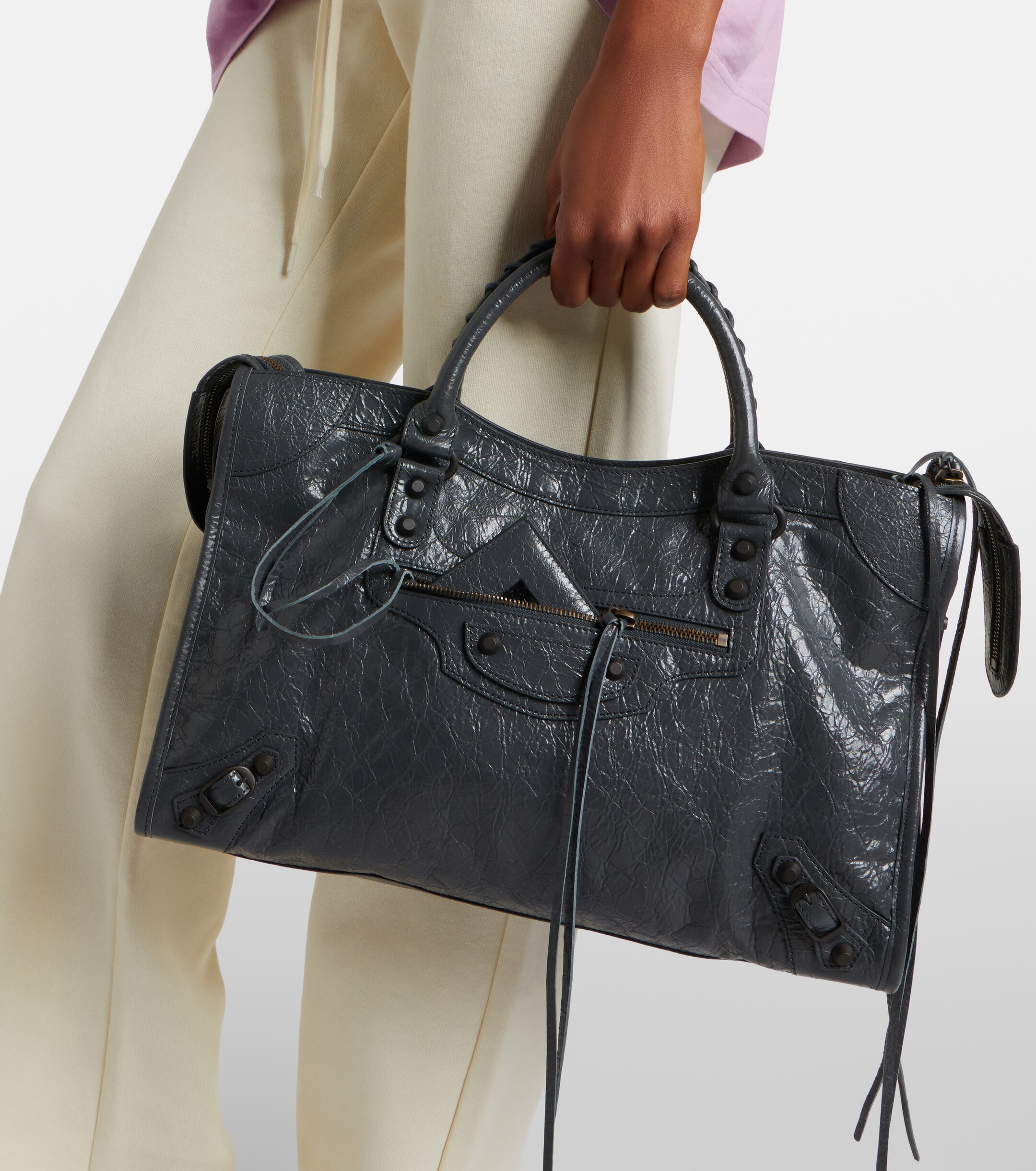 Balenciaga Le City leather top-handle bag