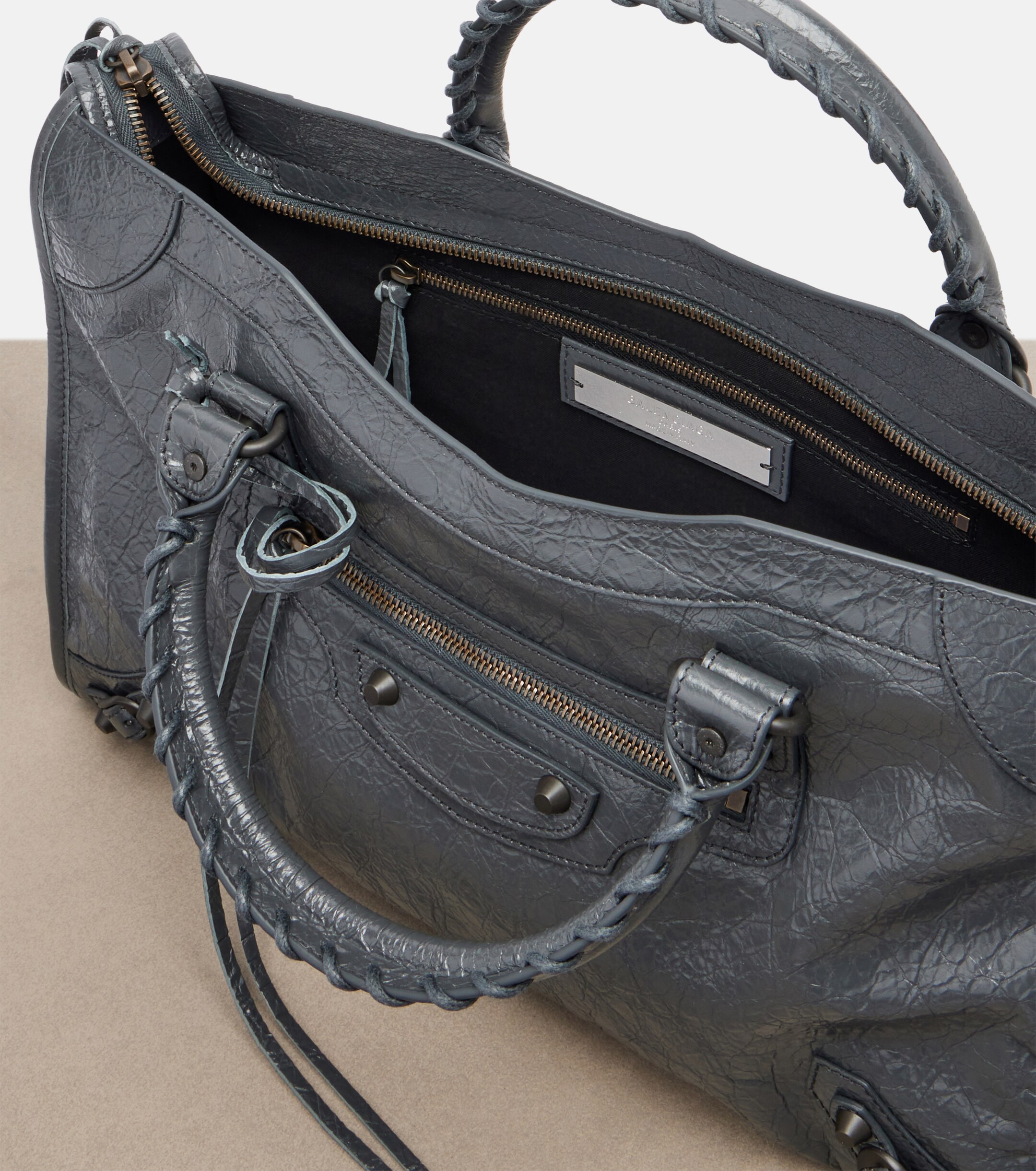 Balenciaga Le City leather top-handle bag