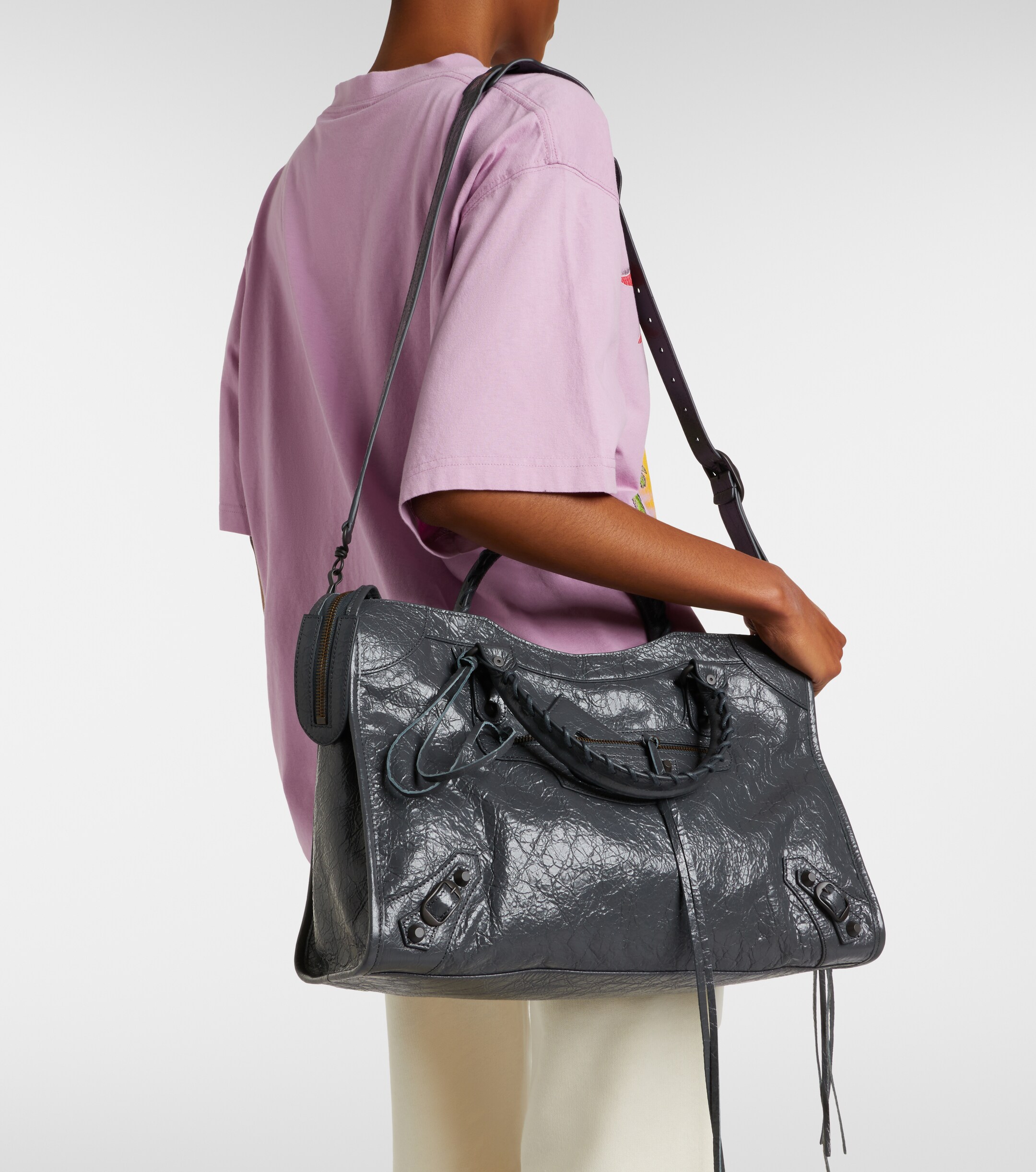 Balenciaga Le City leather top-handle bag