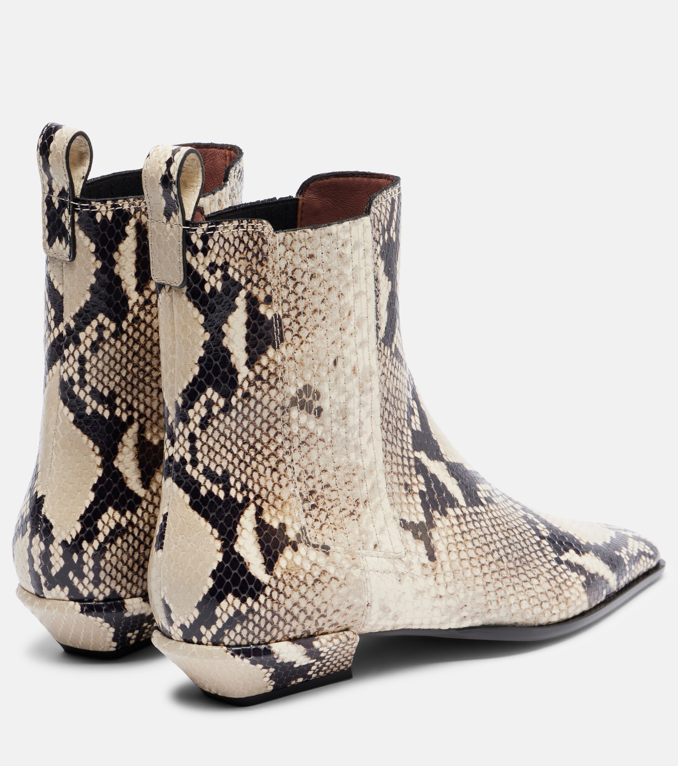 Paris Texas Paris Texas Bettina snake-print ankle boots