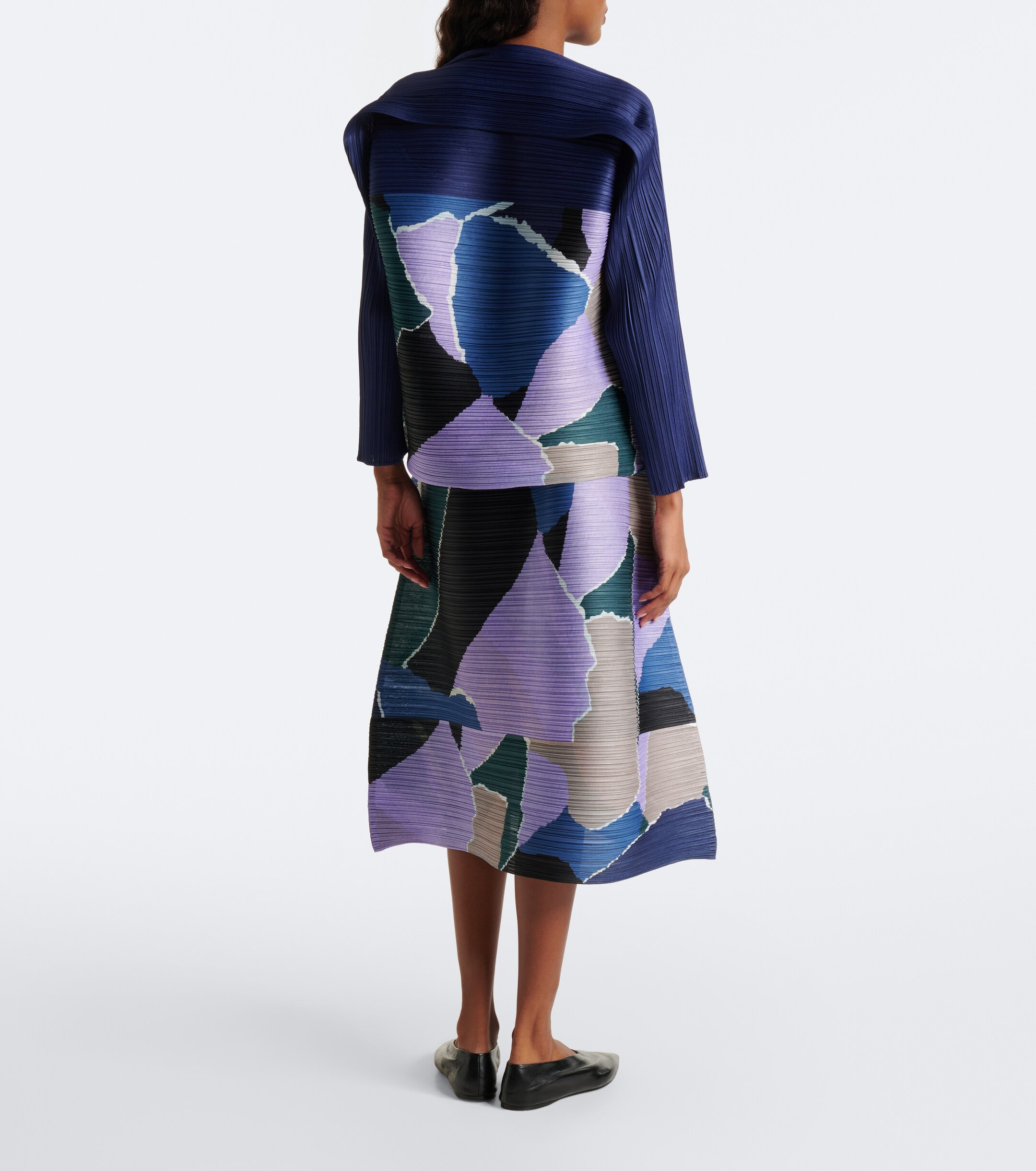 PLEATS PLEASE ISSEY MIYAKE Pleats Please Issey Miyake Surprise! pleated printed midi skirt