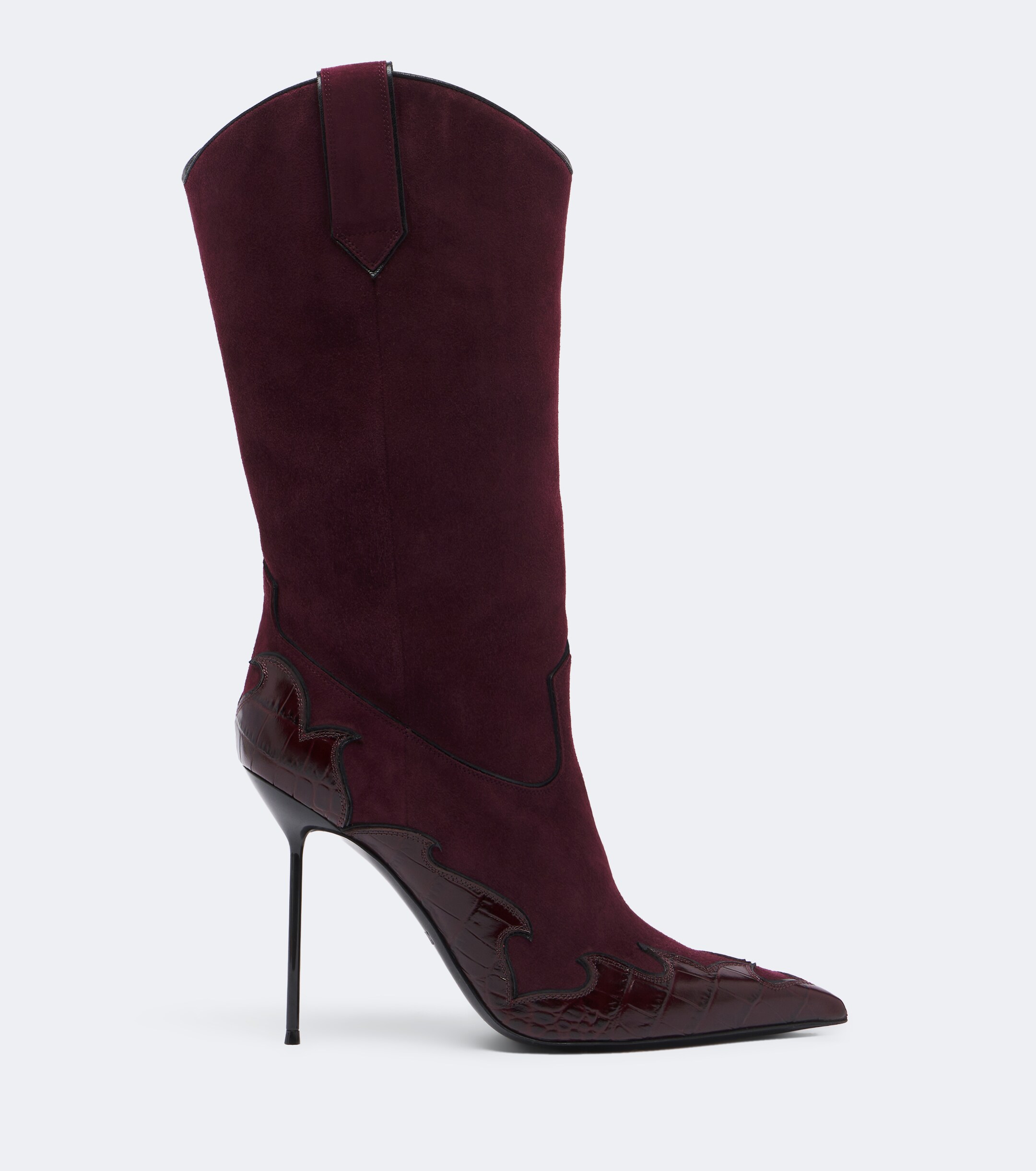 Paris Texas Paris Texas Lidia Queen of Hearts suede mid-calf boots