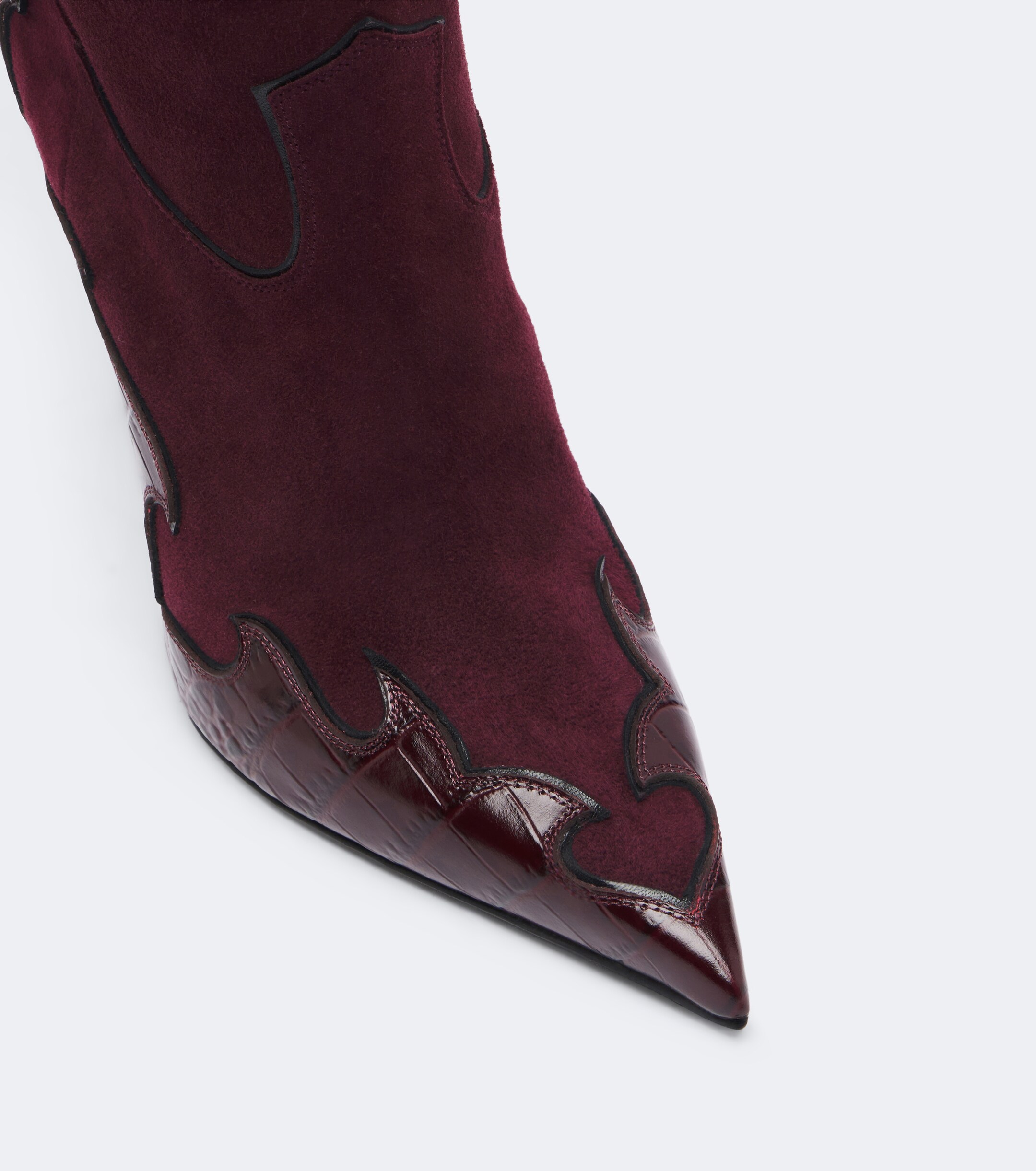 Paris Texas Paris Texas Lidia Queen of Hearts suede mid-calf boots