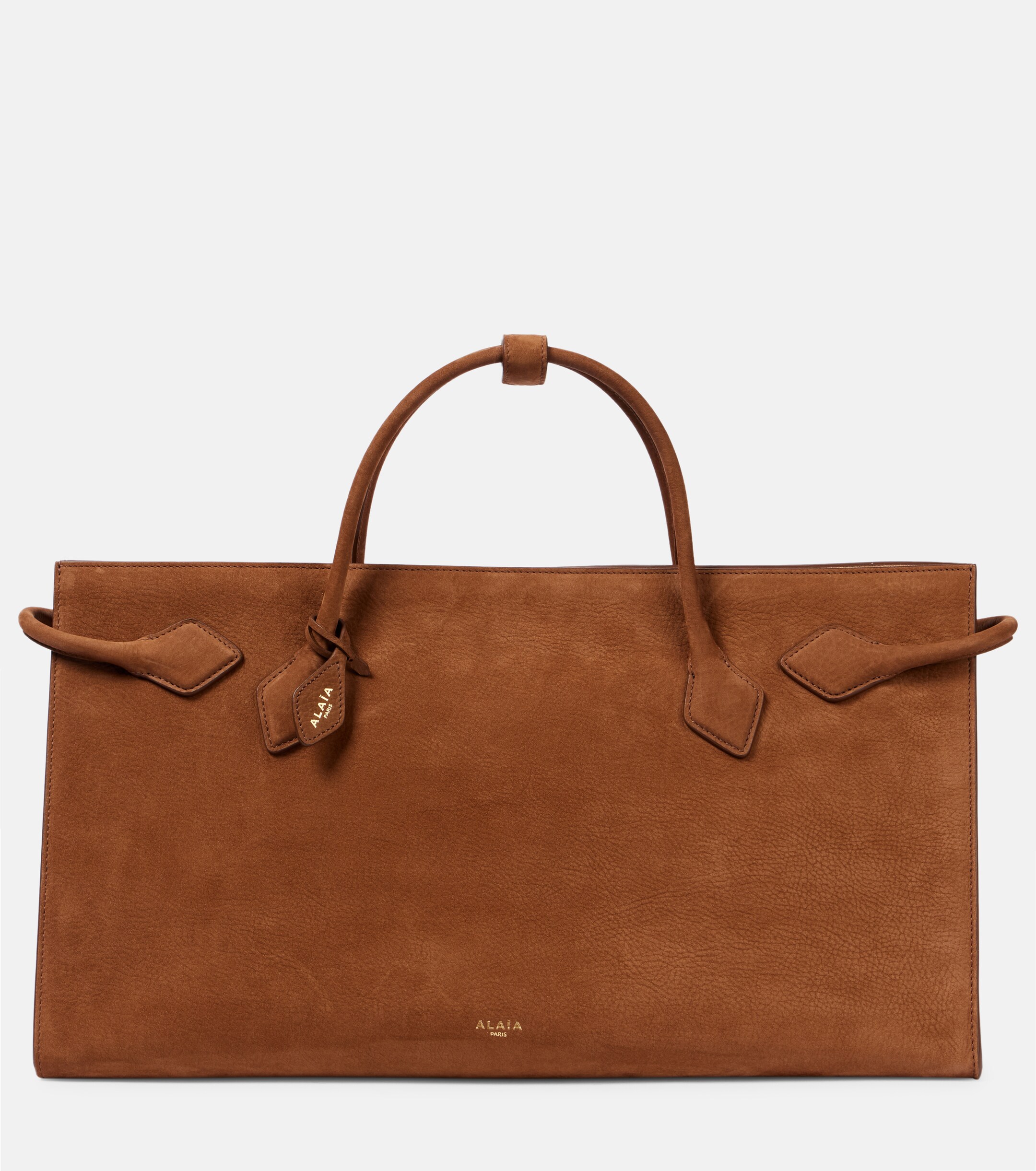 Alaïa Le Teckel suede tote bag
