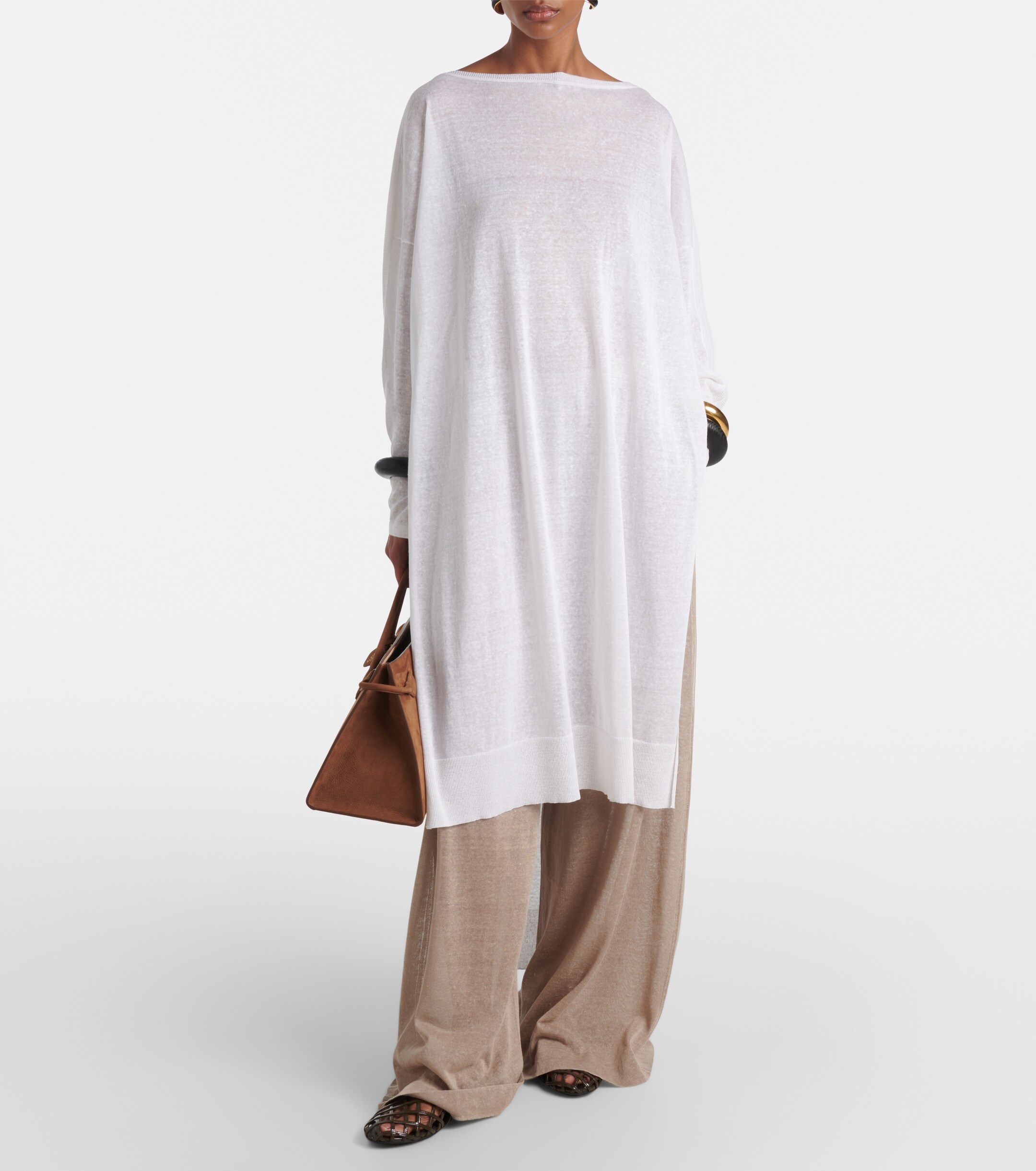 Alaïa Le Teckel suede tote bag