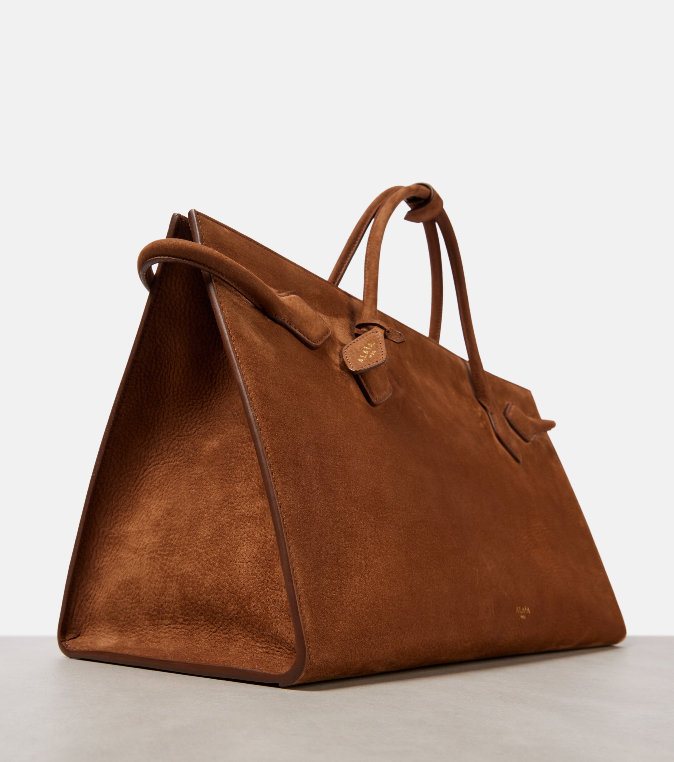 Alaïa Le Teckel suede tote bag