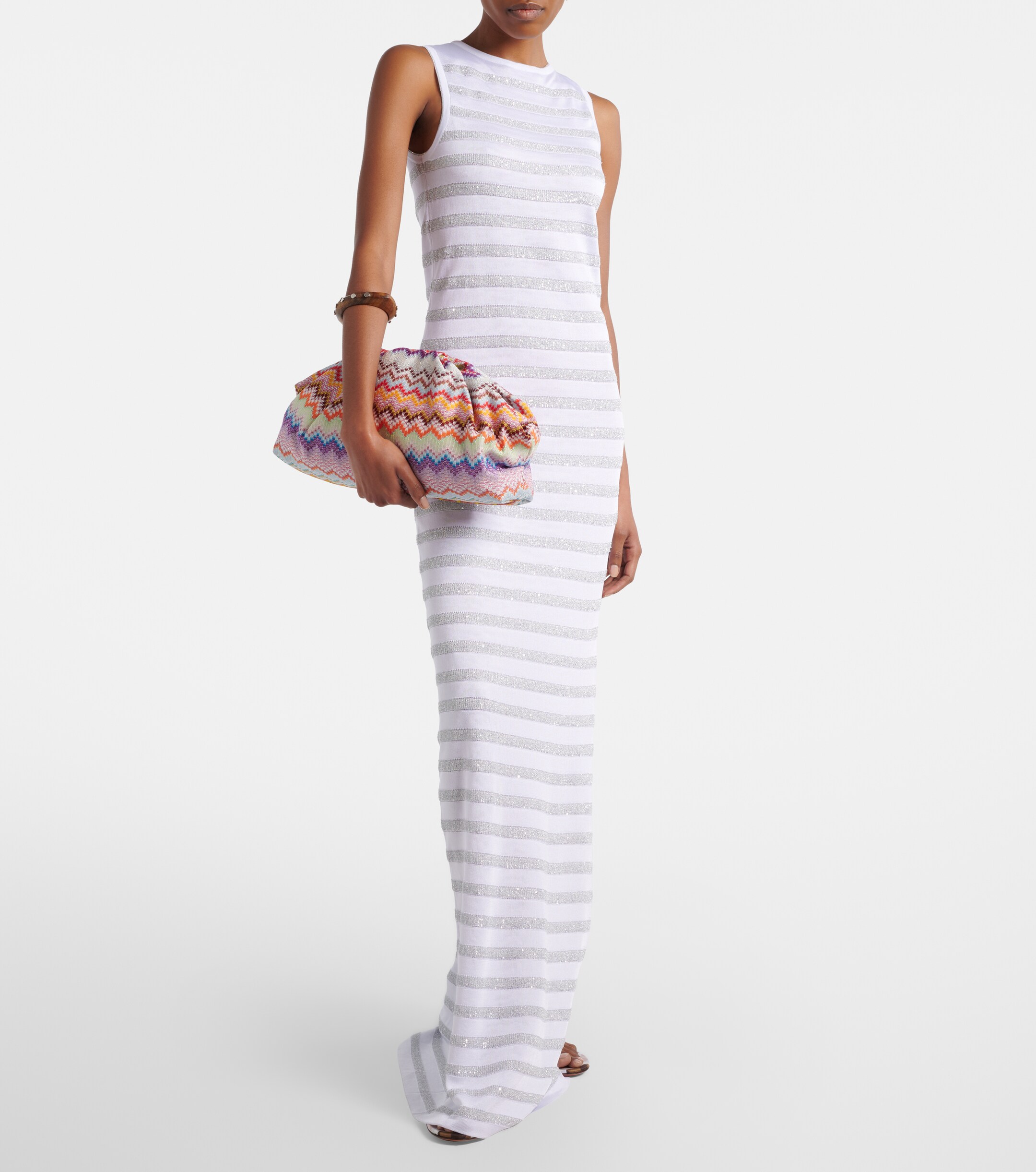 Missoni Zigzag Large jacquard clutch