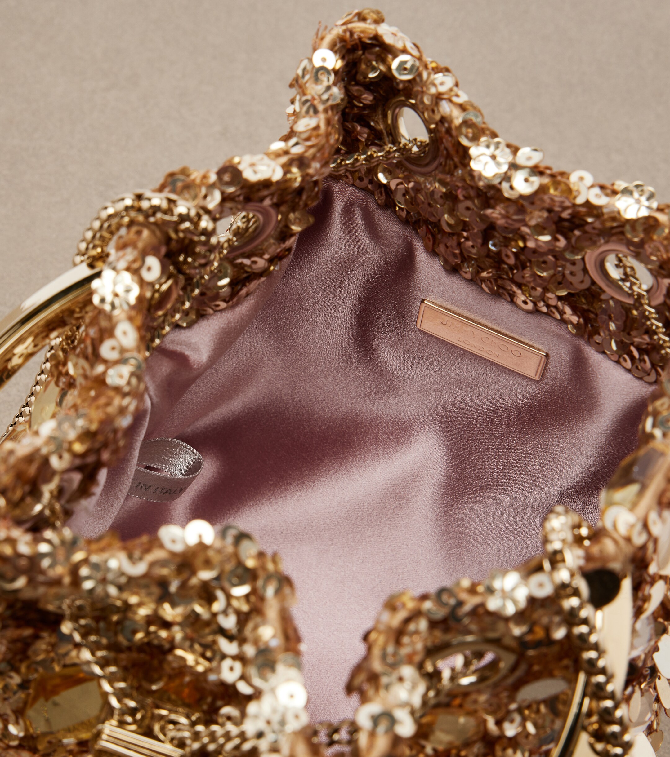 JIMMY CHOO Bon Bon embellished bucket bag