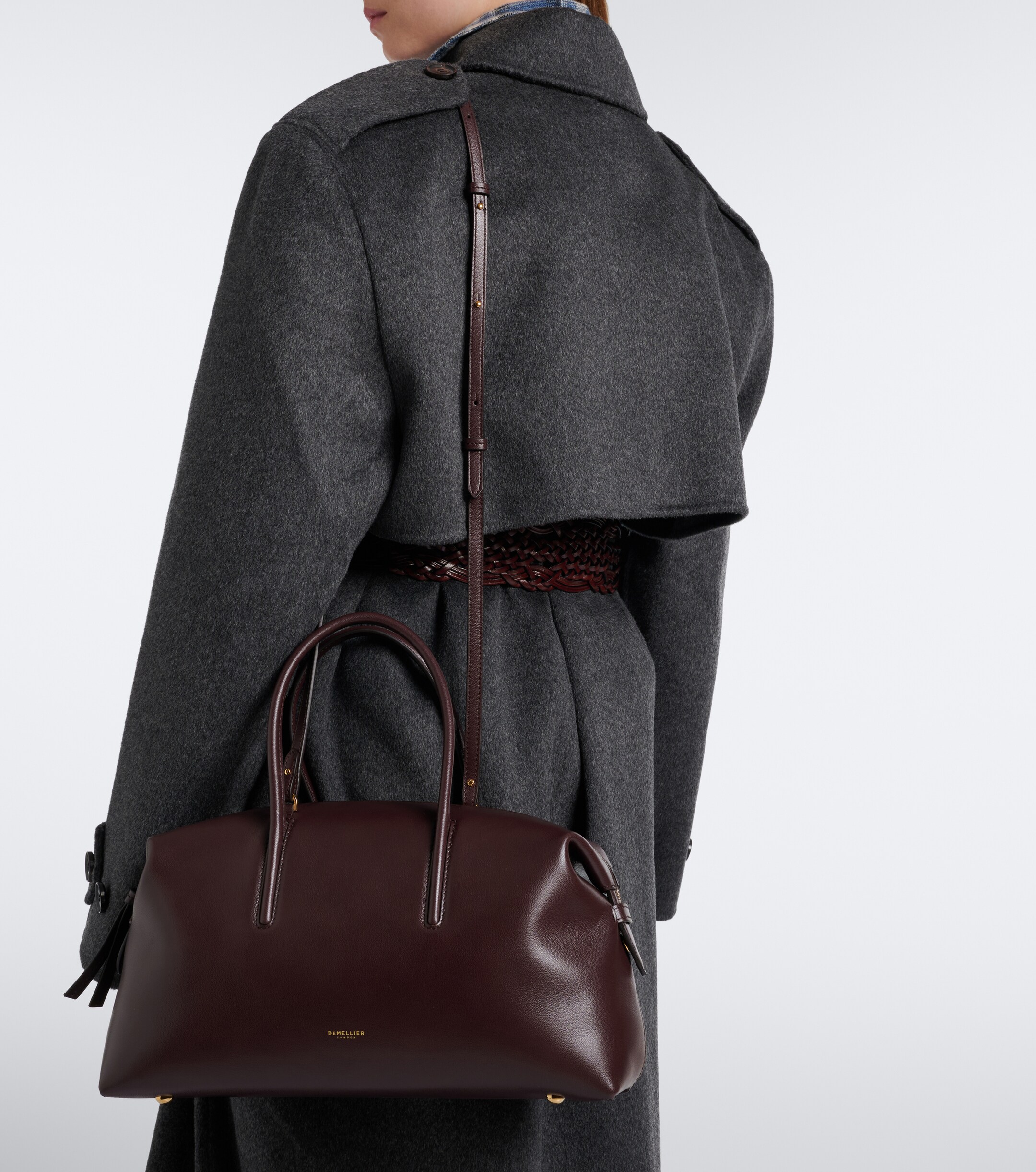 DeMellier DeMellier Stockholm Midi leather top-handle bag