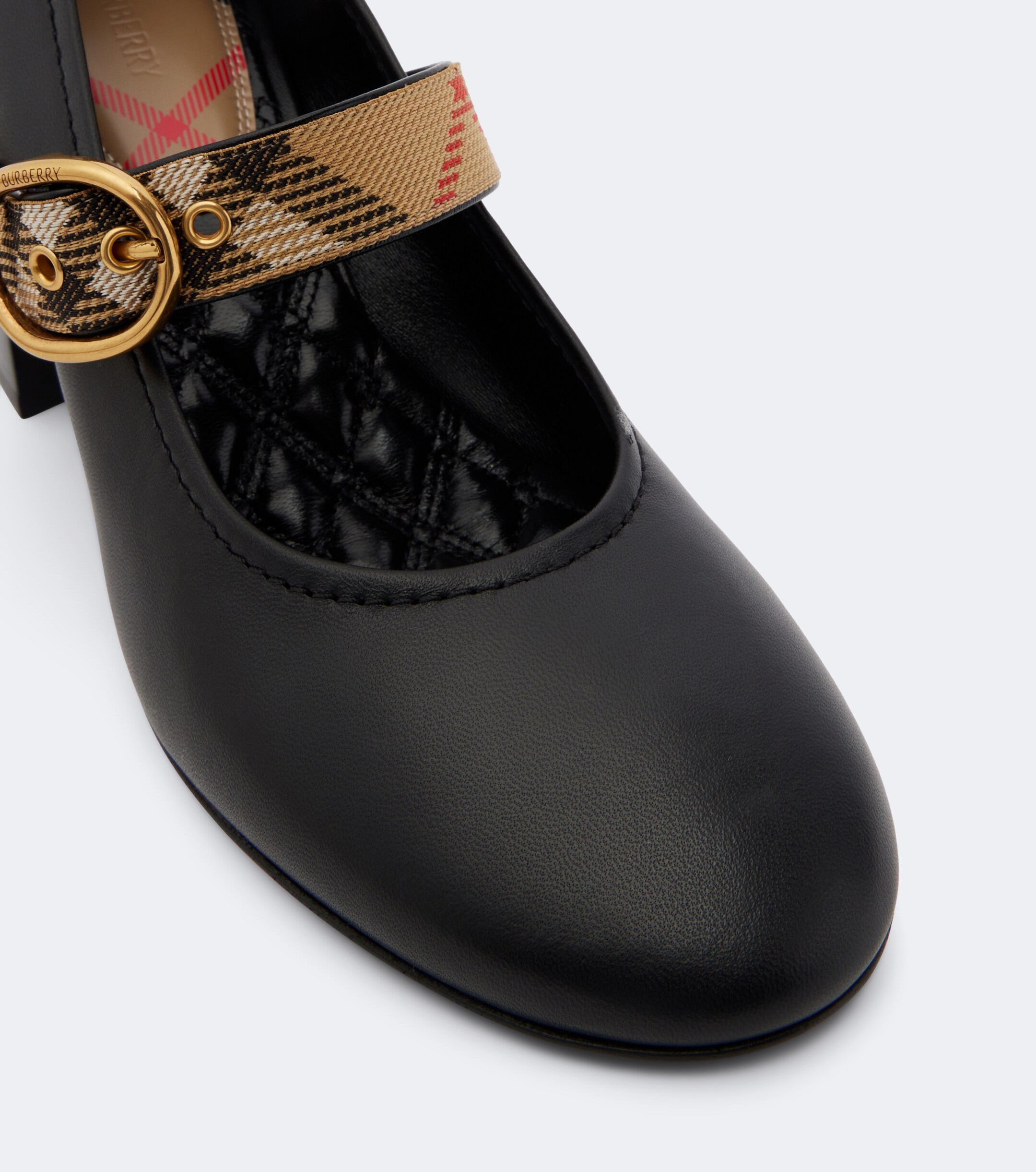 Burberry Burberry Robin Burberry Check leather pumps