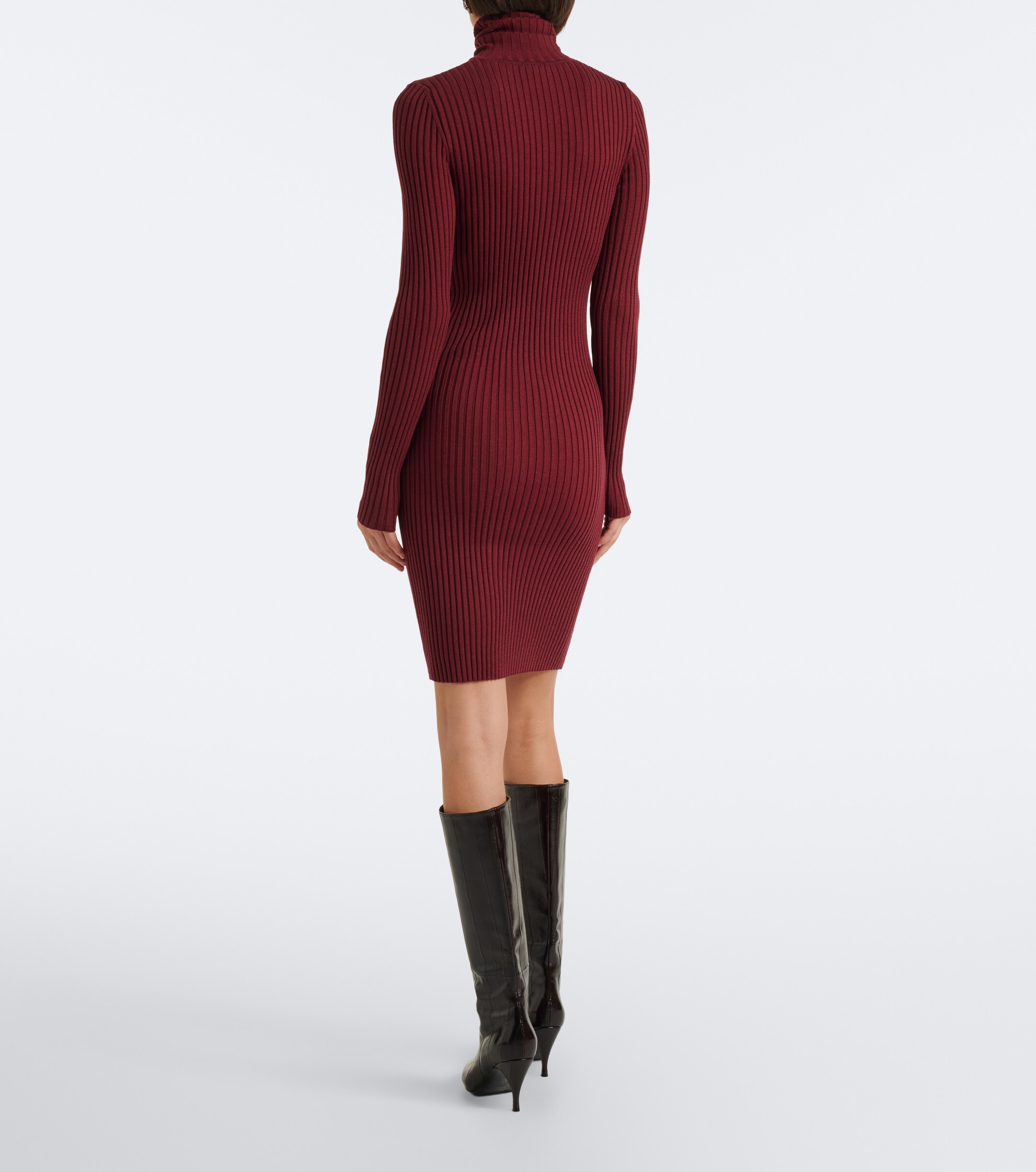Wolford Wolford Ribbed-knit wool and cotton-blend minidress