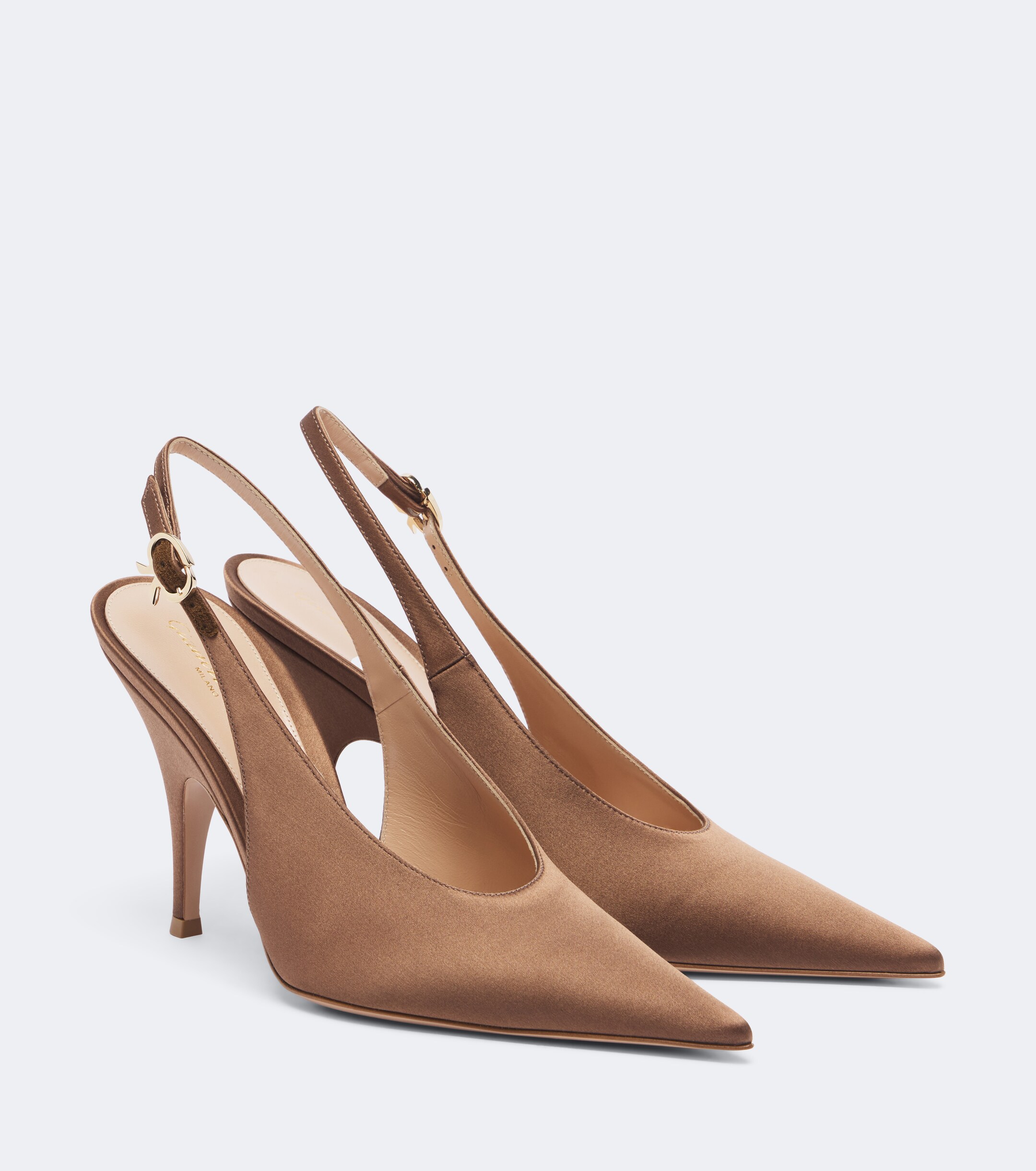 GIANVITO ROSSI Gianvito Rossi Sofia satin slingback pumps