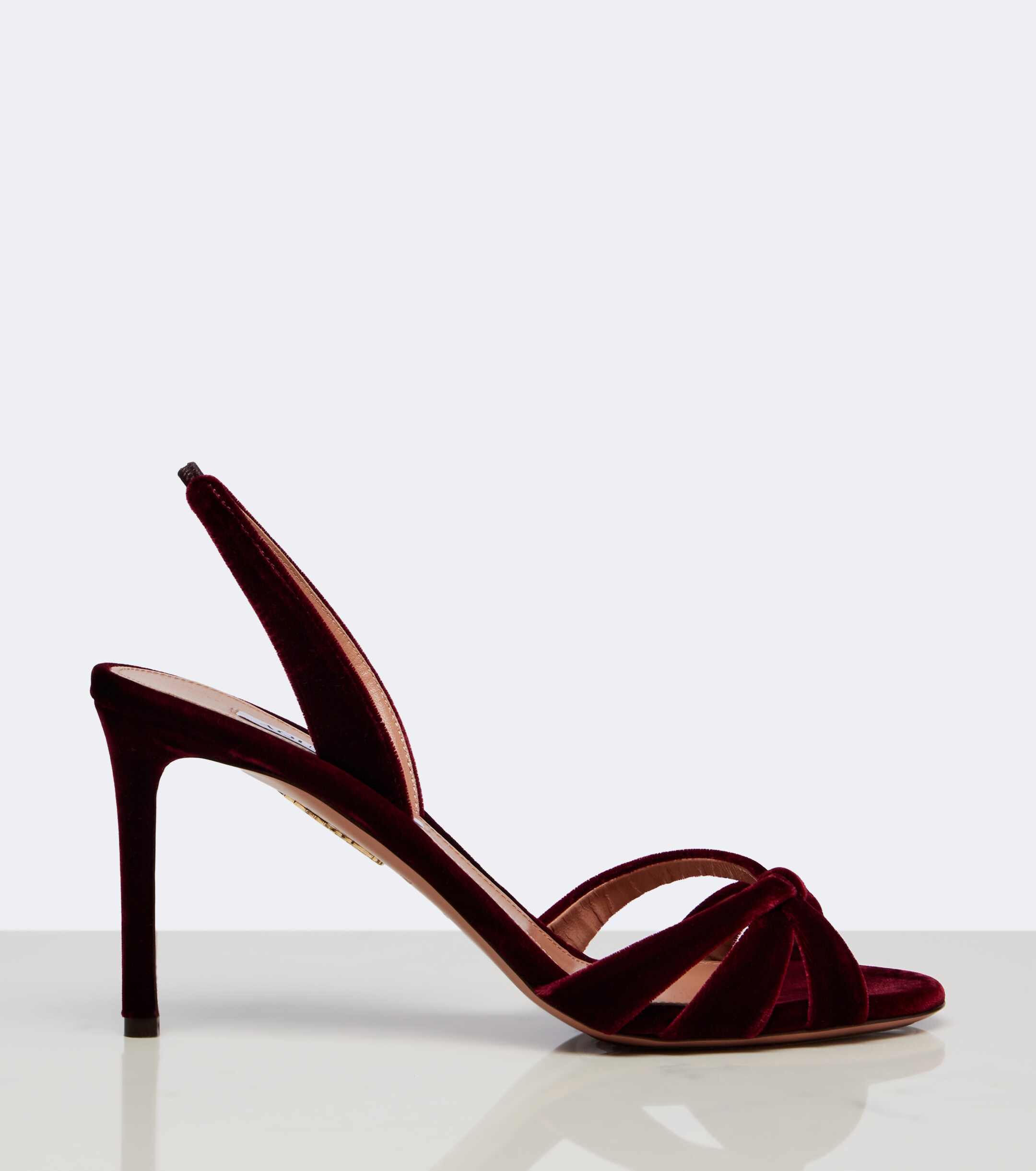 AQUAZZURA Aquazzura Tati velvet slingback sandals