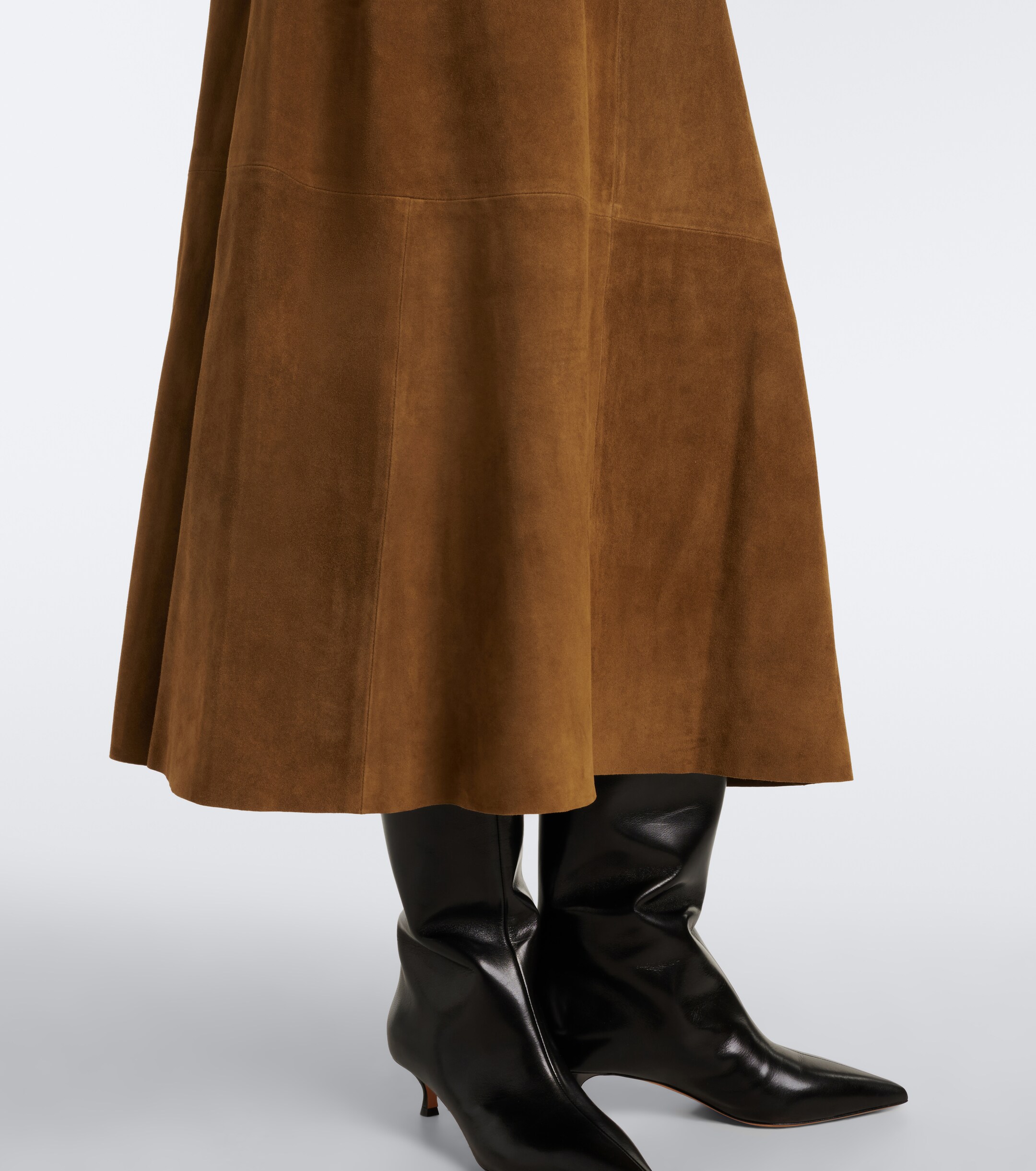 JOSEPH Joseph Helius suede midi skirt