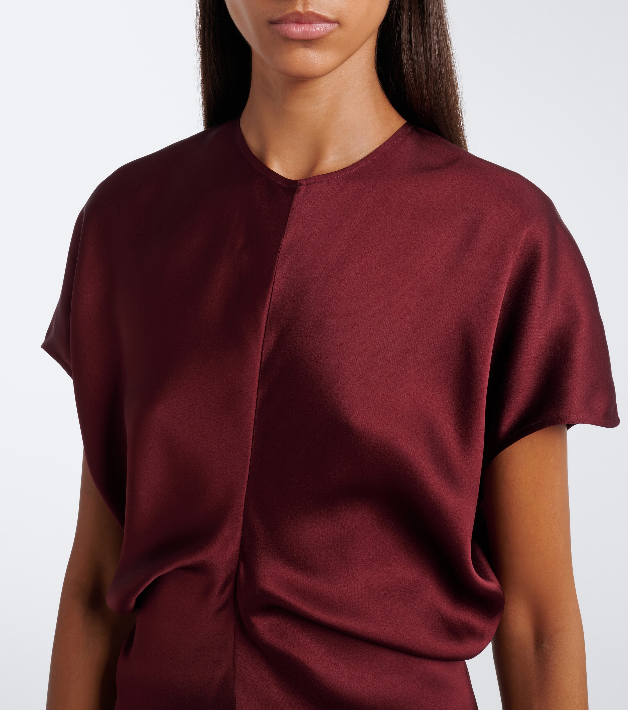 TOTEME Toteme Draped crêpe satin maxi dress