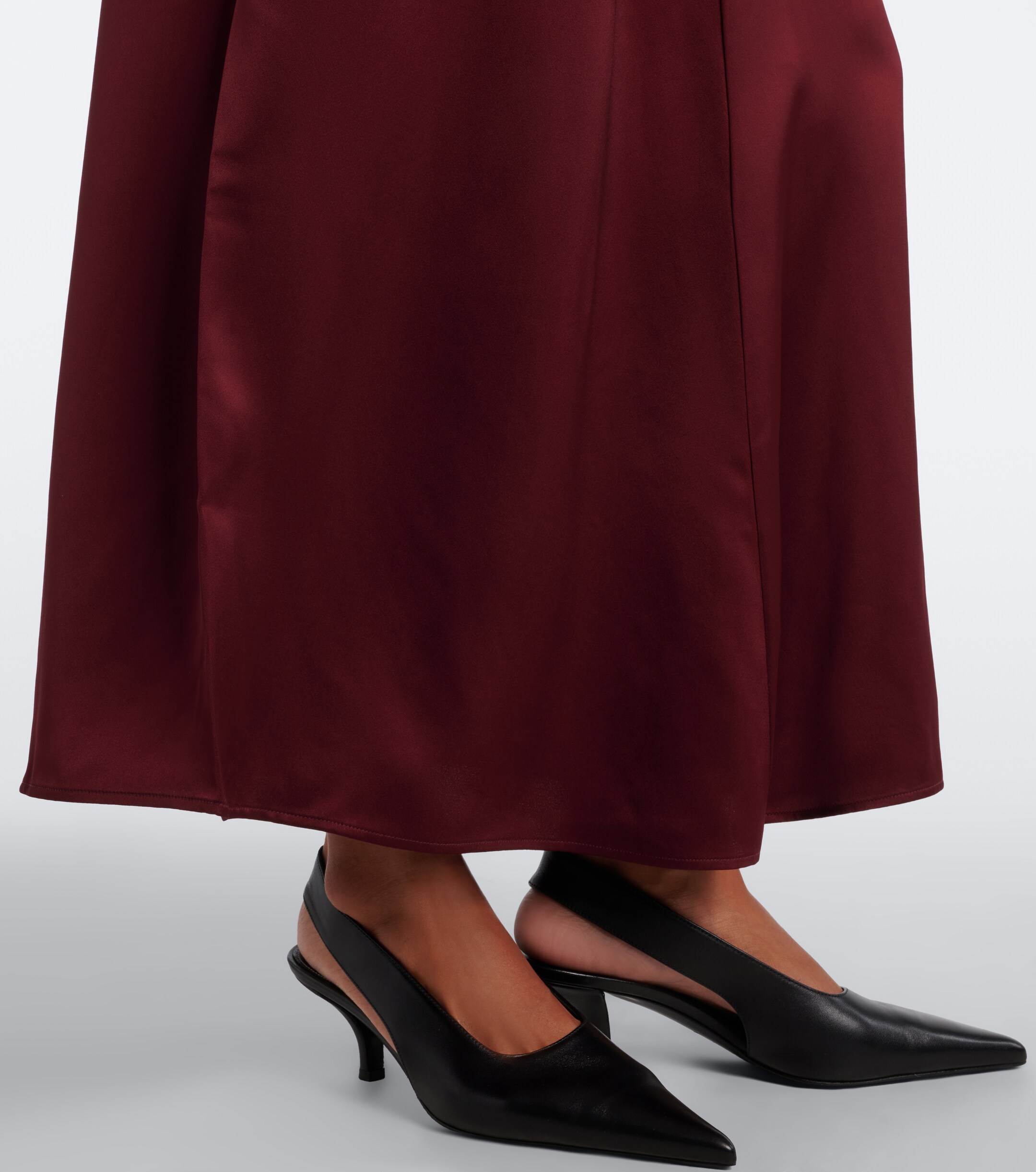 TOTEME Toteme Draped crêpe satin maxi dress