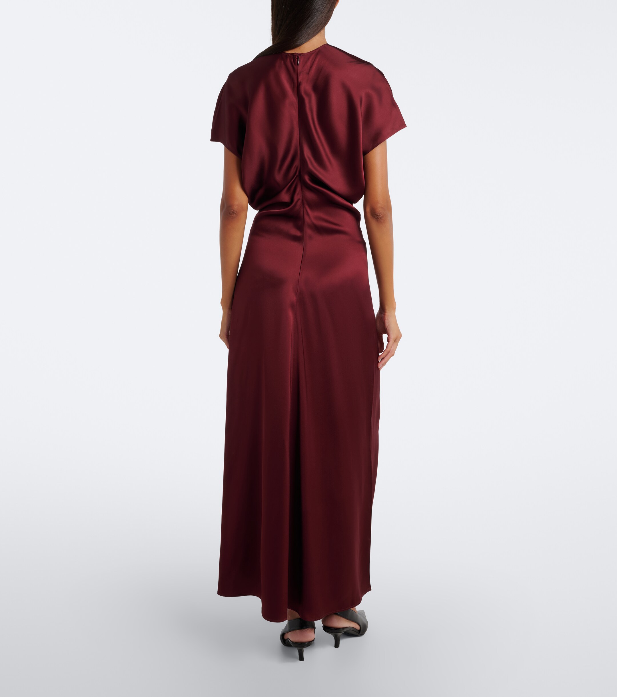 TOTEME Toteme Draped crêpe satin maxi dress
